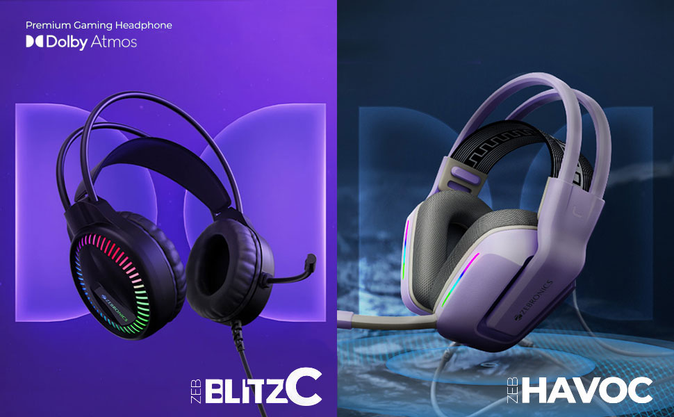 Zebronics introduces two gaming headphones