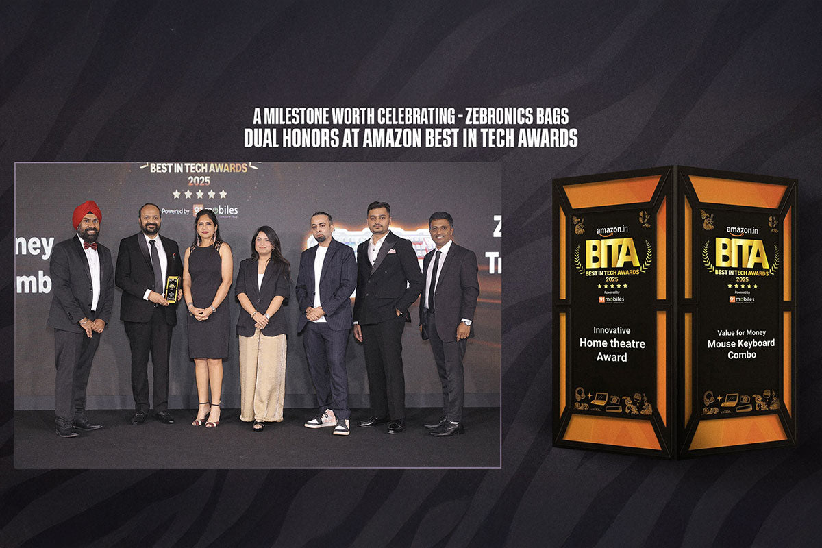 Zebronics Wins Two Prestigious Awards at Amazon Best in Tech Awards 2025 (BITA)