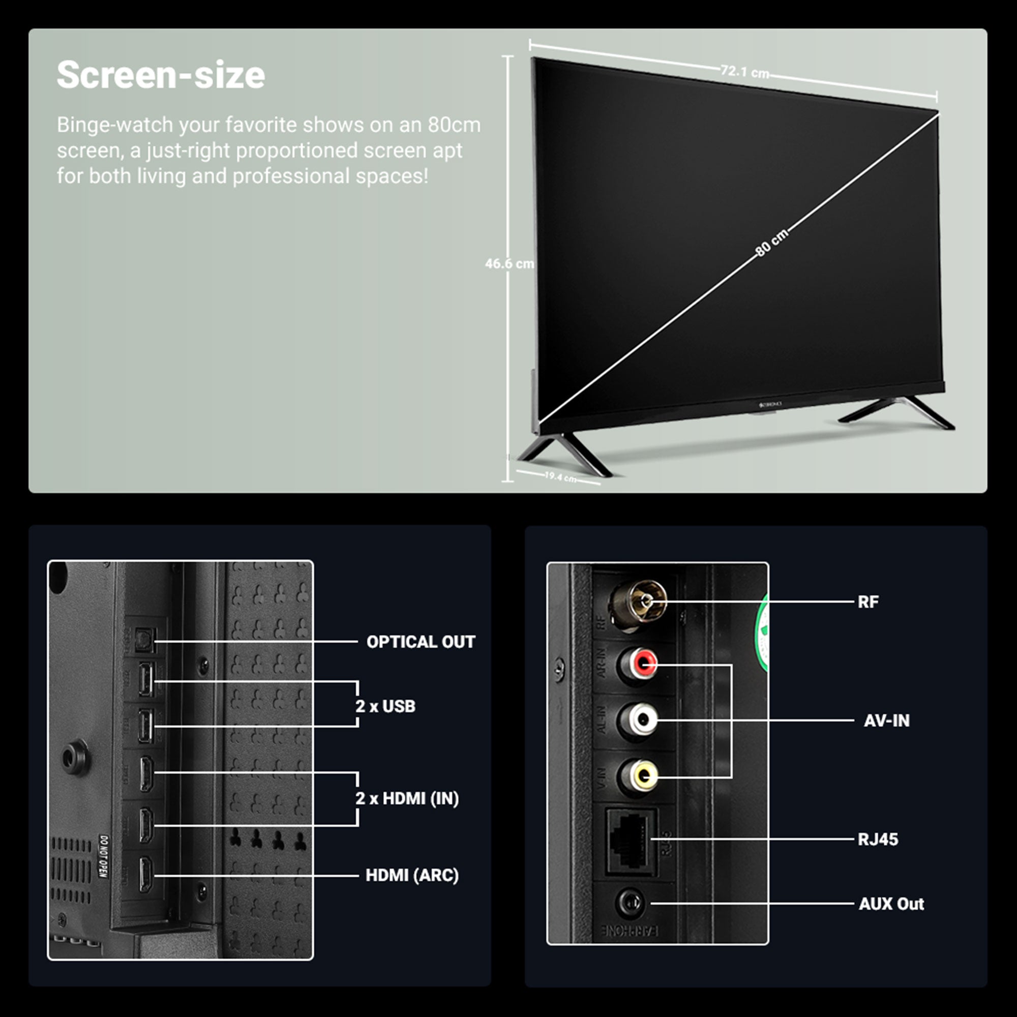 Zebronics - Zeb 32P4 - LED TV