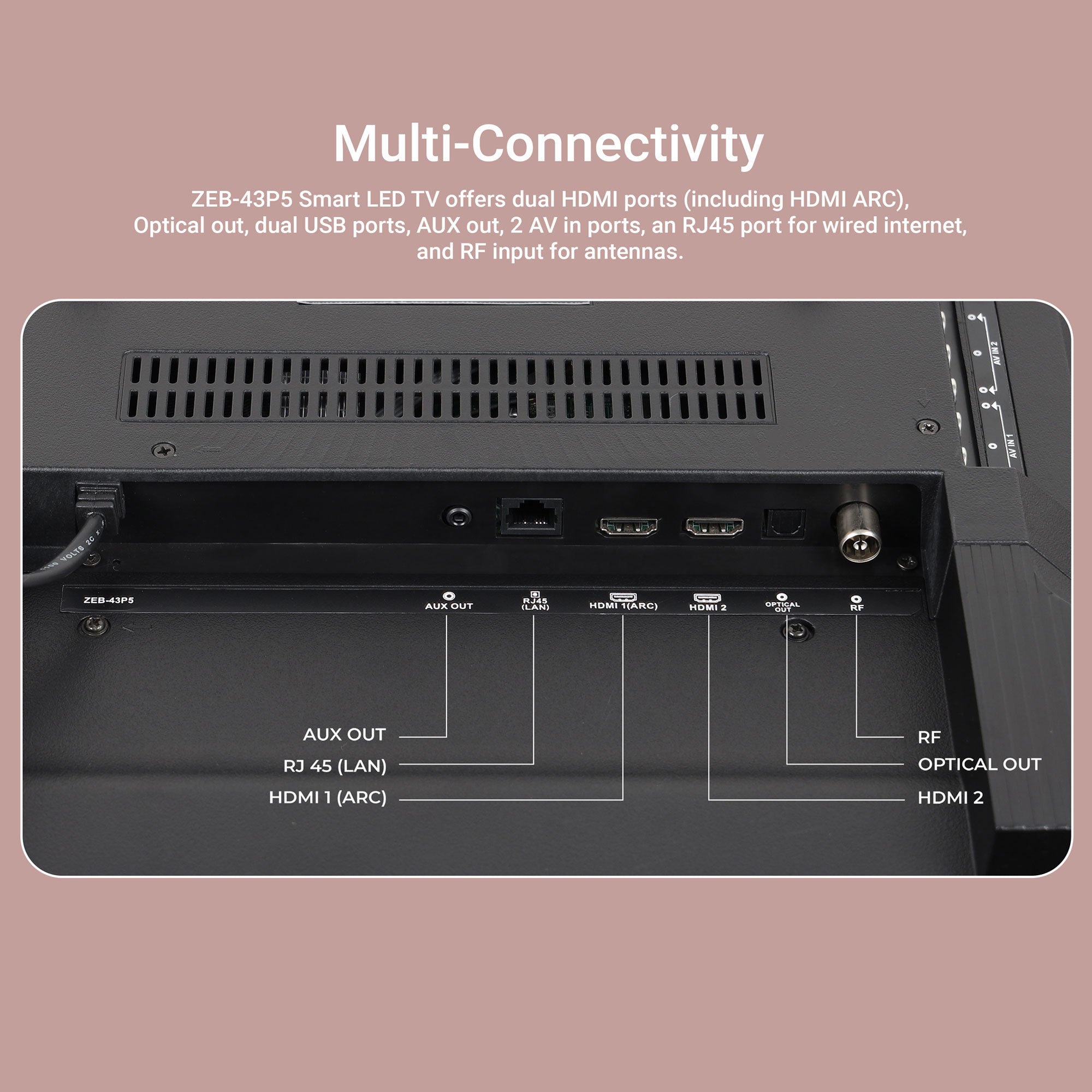 Zebronics - Zeb 43P5 - Smart LED TV