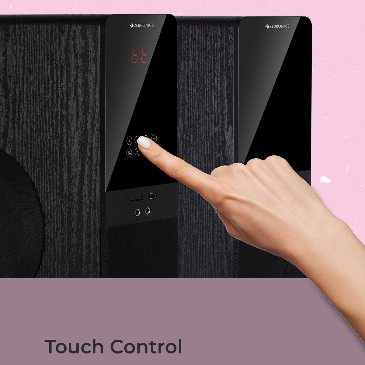 ZEB-BTM8800RUCF - Tower Speakler - Zebronics - Touch controls