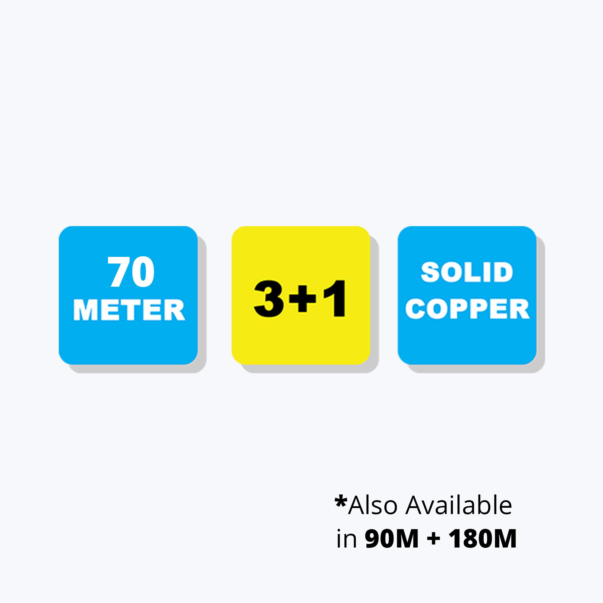 ZEB-C3C1XAB-PRIME-70M - 3+1 Cables - Zebronics