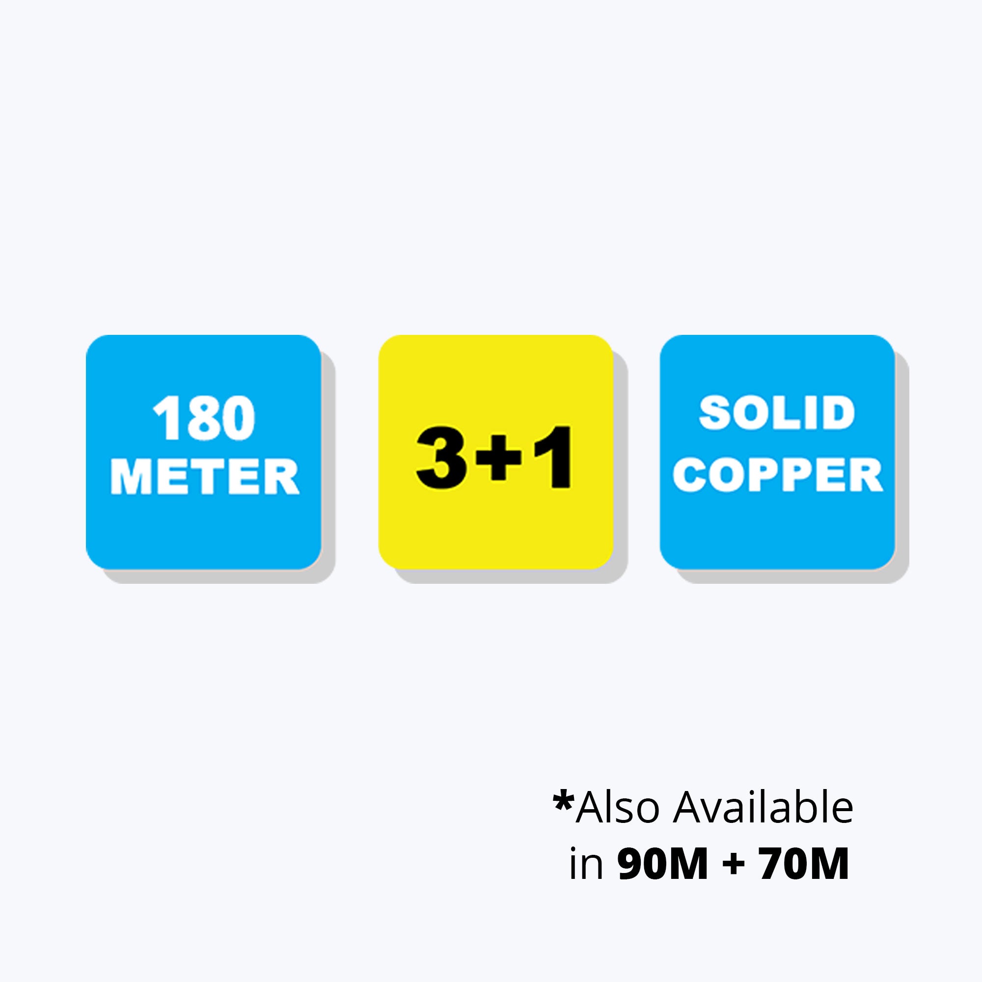 ZEB-C3C1XAB-Prime-180m - 3+1 Cables - Zebronics