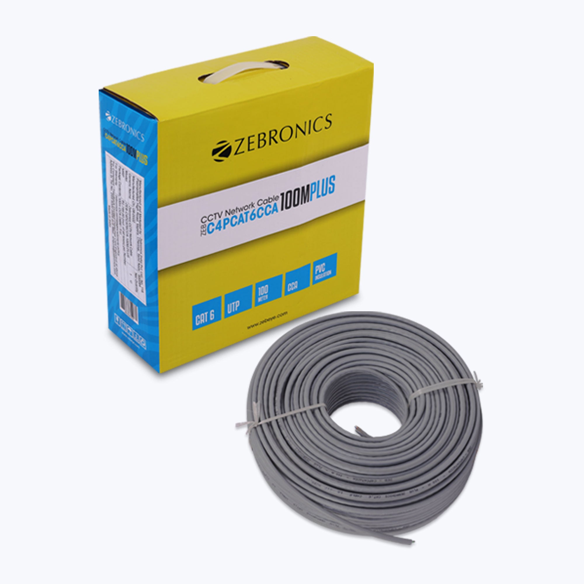 ZEB-C4PCAT6CCA-100M-Plus - Cat 6 Cables - Zebronics