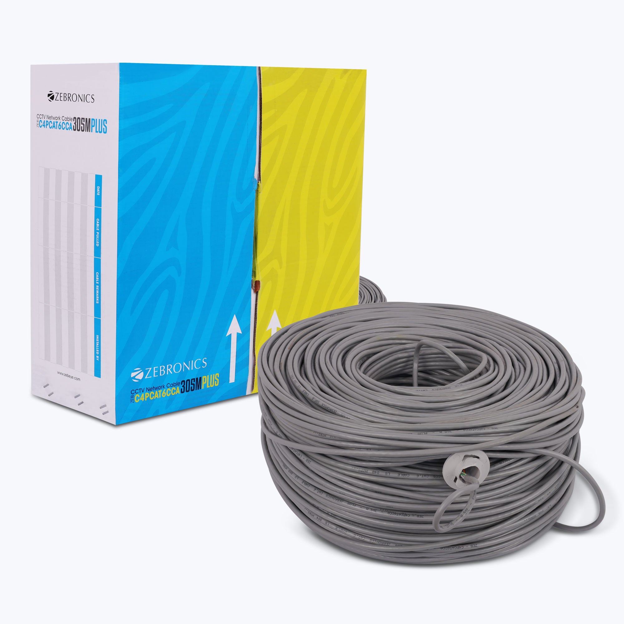 ZEB-C4PCAT6CCA-305M Plus - Cat 6 Cables - Zebronics