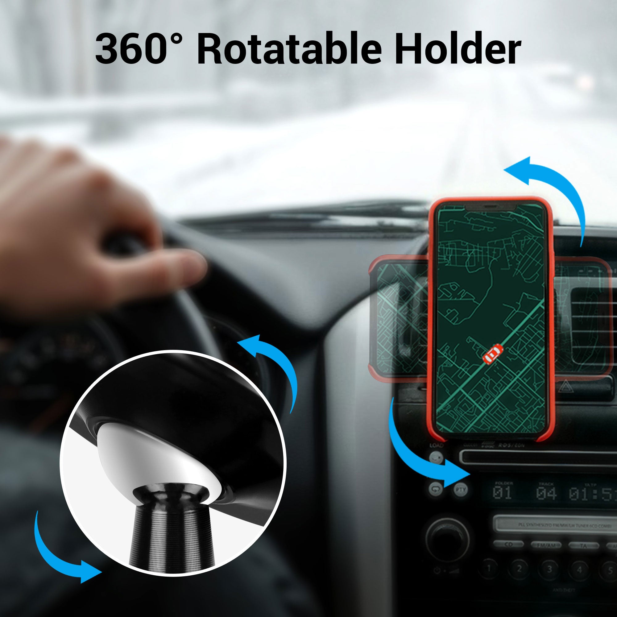 Zebronics - Zeb-CMH50 - Car mobile holder