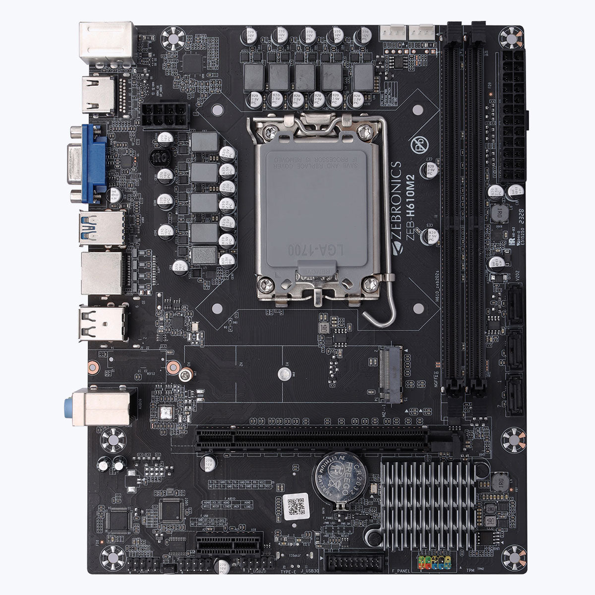 ZEB-H610M2 - LGA 1700 Socket - Zebronics