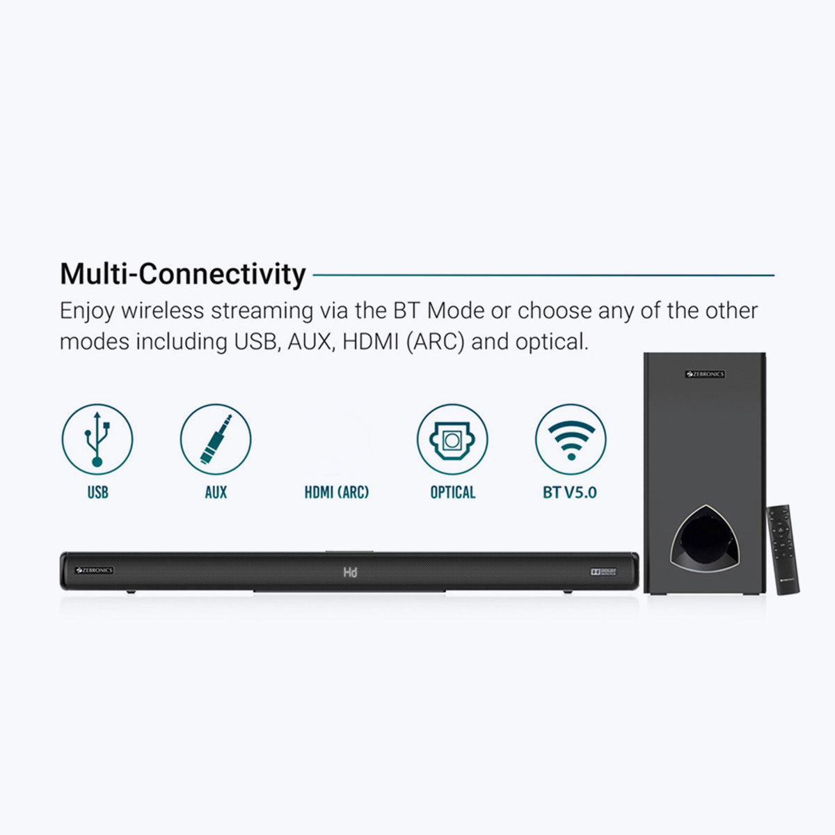 Zeb-Juke Bar 9001 Pro Dolby - Soundbar - Zebronics