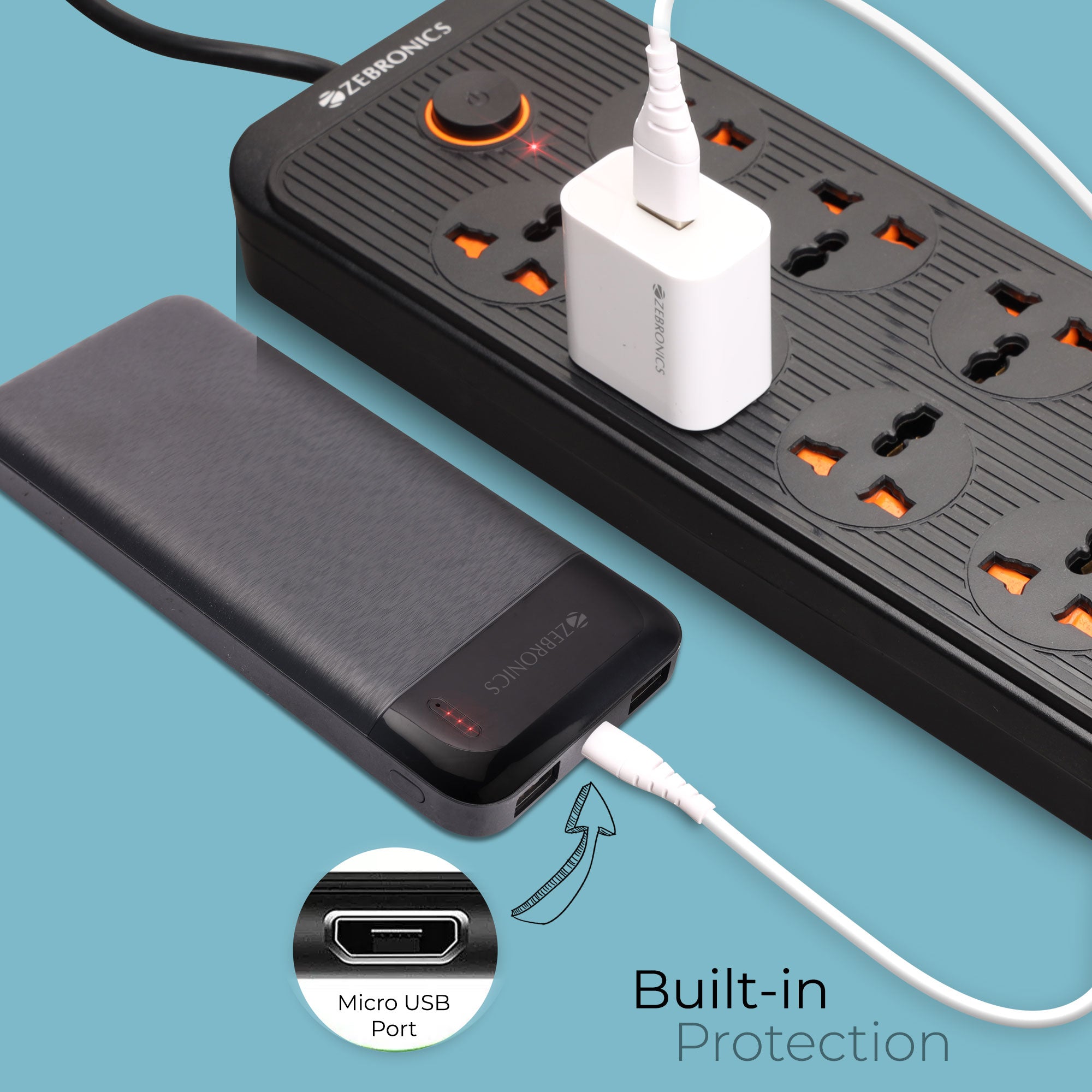 Zeb-MA200 with Micro USB cable - Zebronics