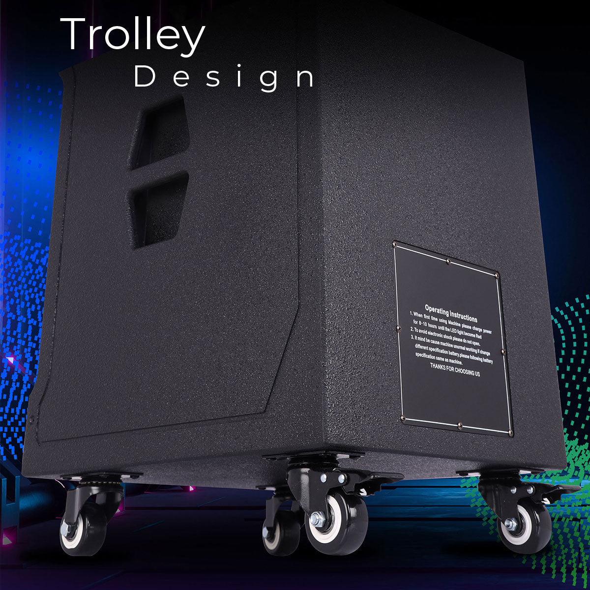 Zebronics Mytho - DJ speaker - Trolley Design