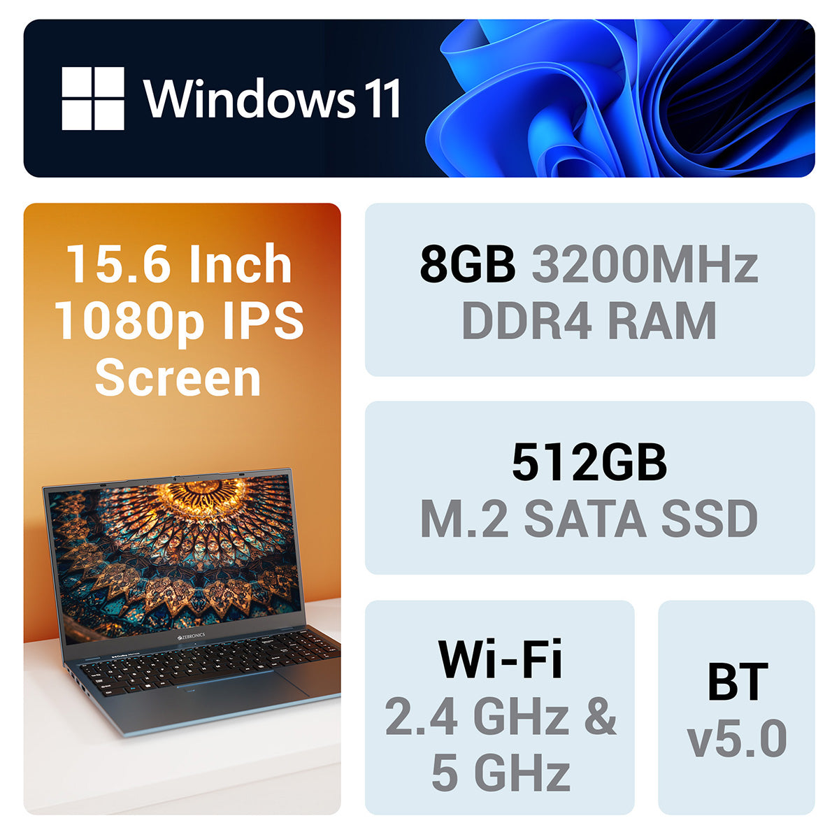 ZEB-NBC 3S - Pro Series Z Laptop - Zebronics