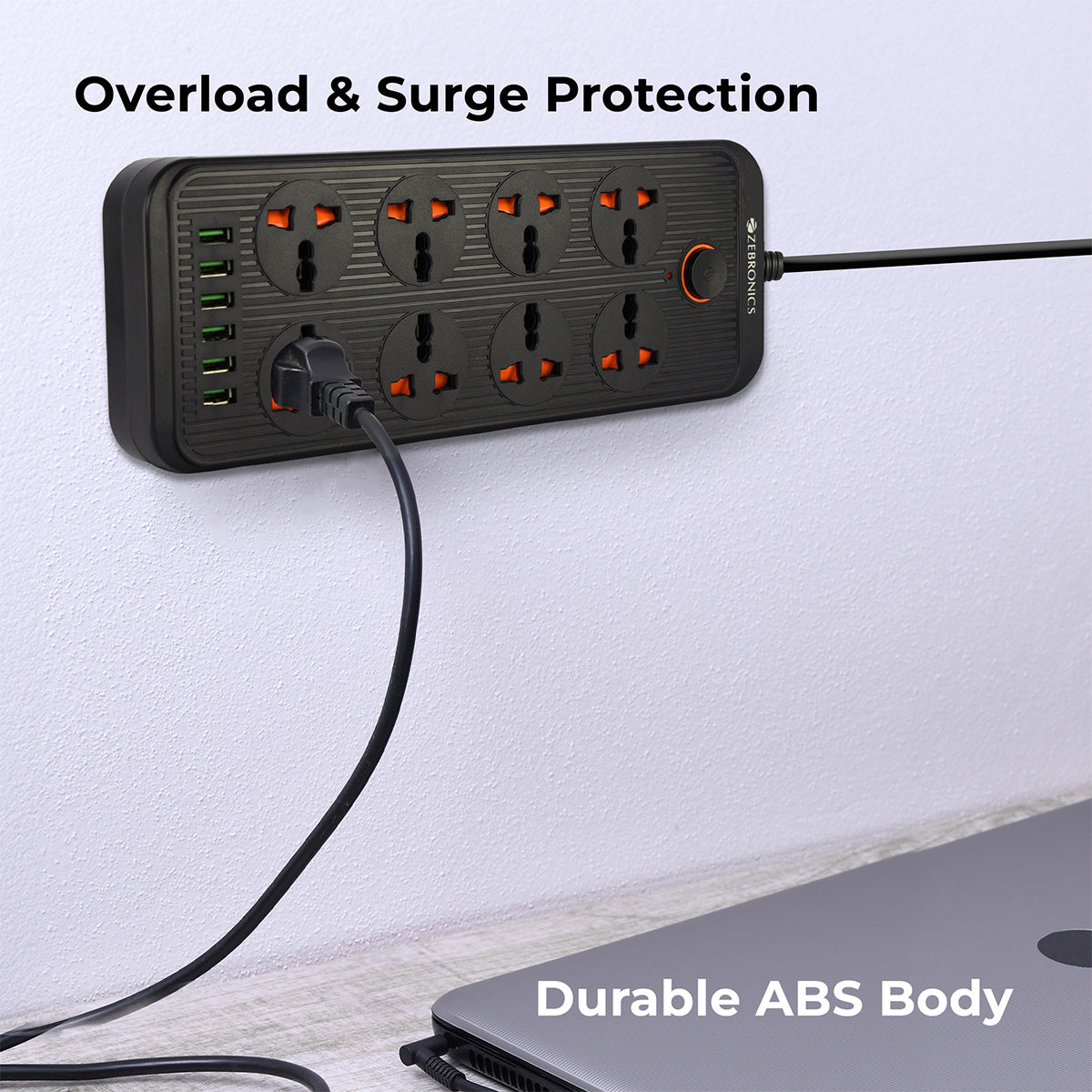 ZEB-PS8360U - Power Strip - Zebronics