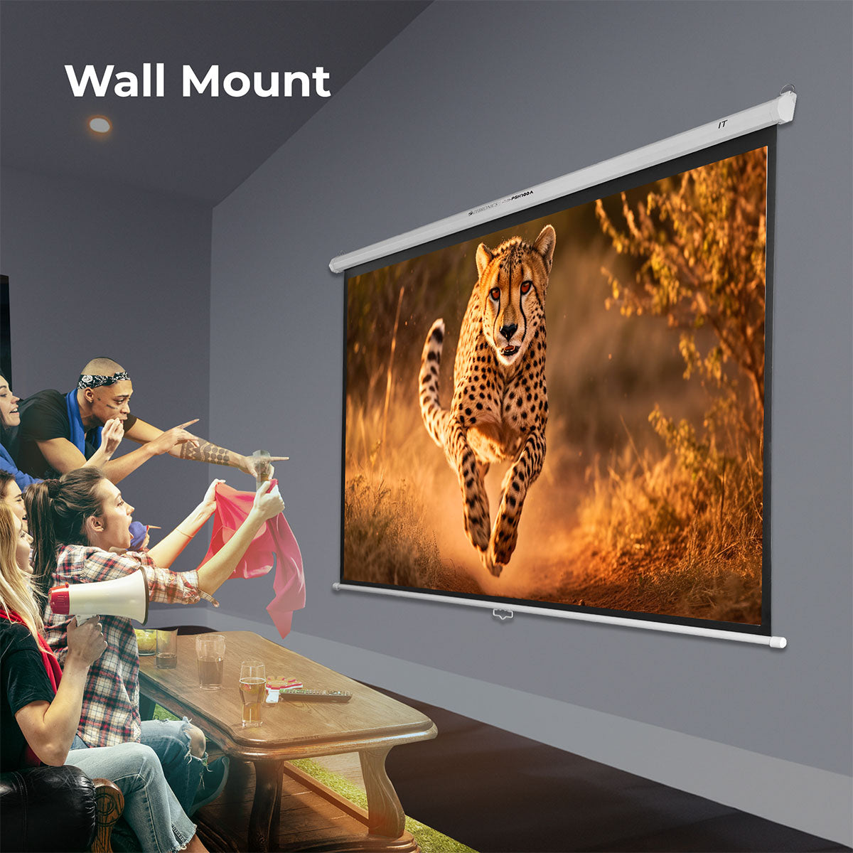 Zeb-PSH100A - Projector Screen - Zebronics