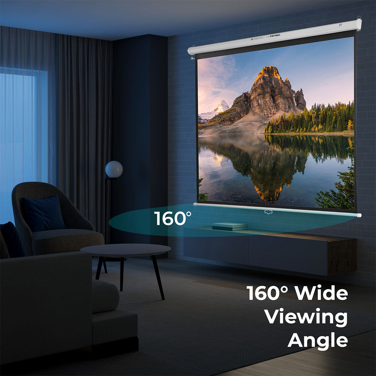 Zeb-PSH100A - Projector Screen - Zebronics