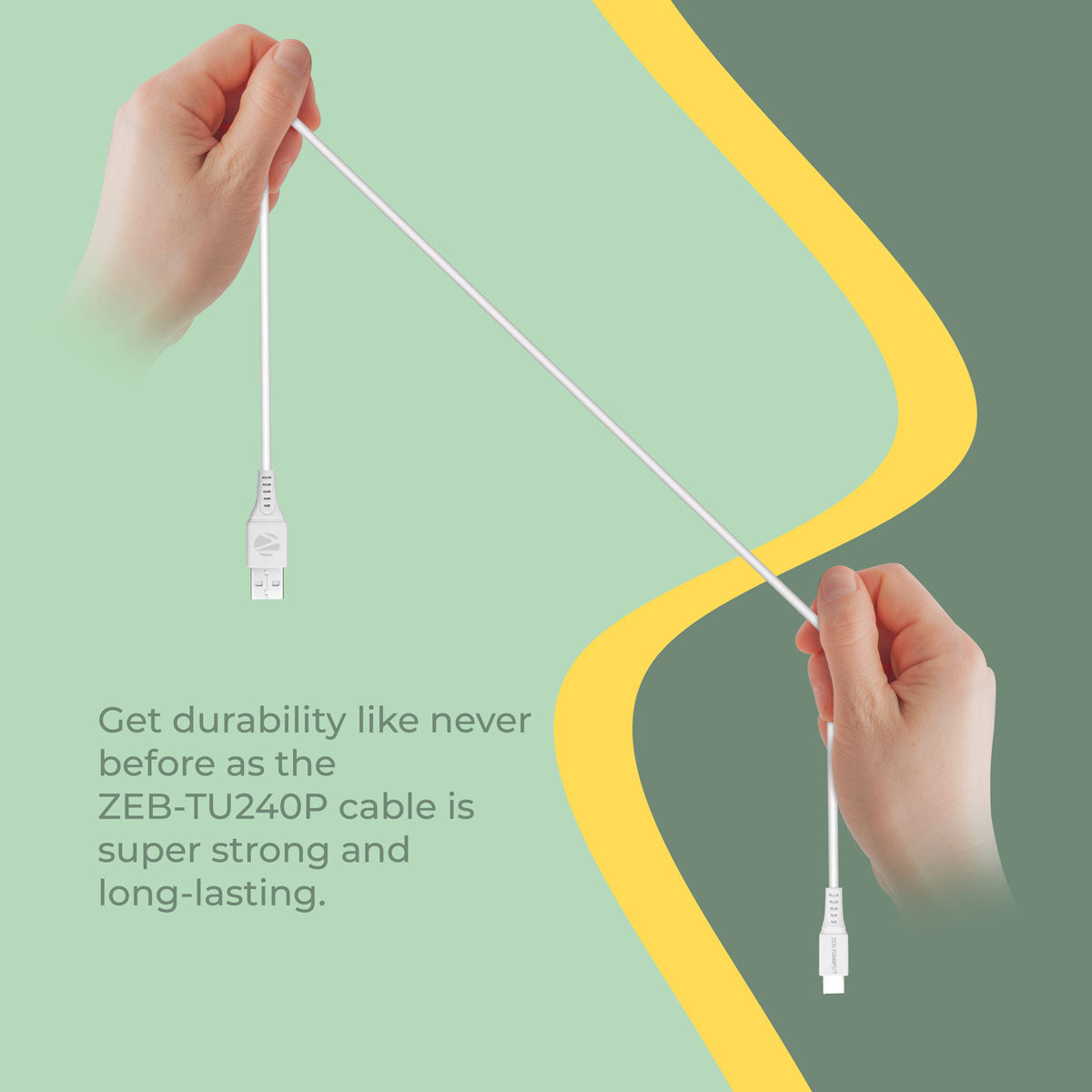 Zeb-TU240P - Type C Cable - Zebronics