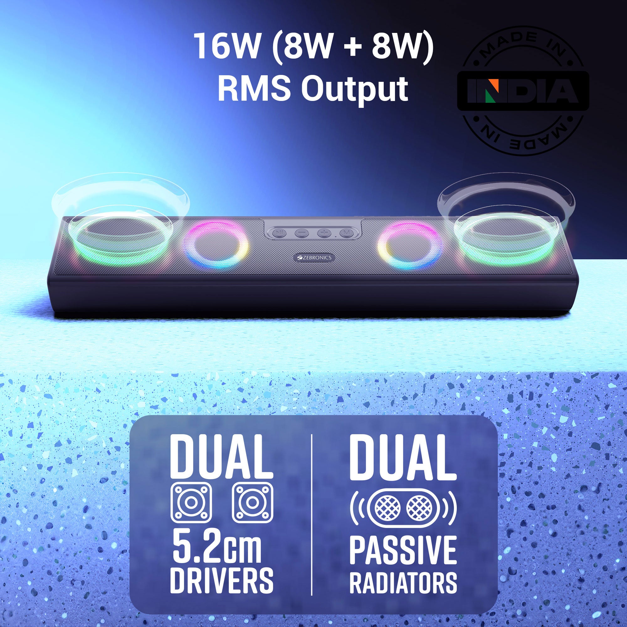 Zeb-Astra-35 - Portable Wireless Speaker - Zebronics
