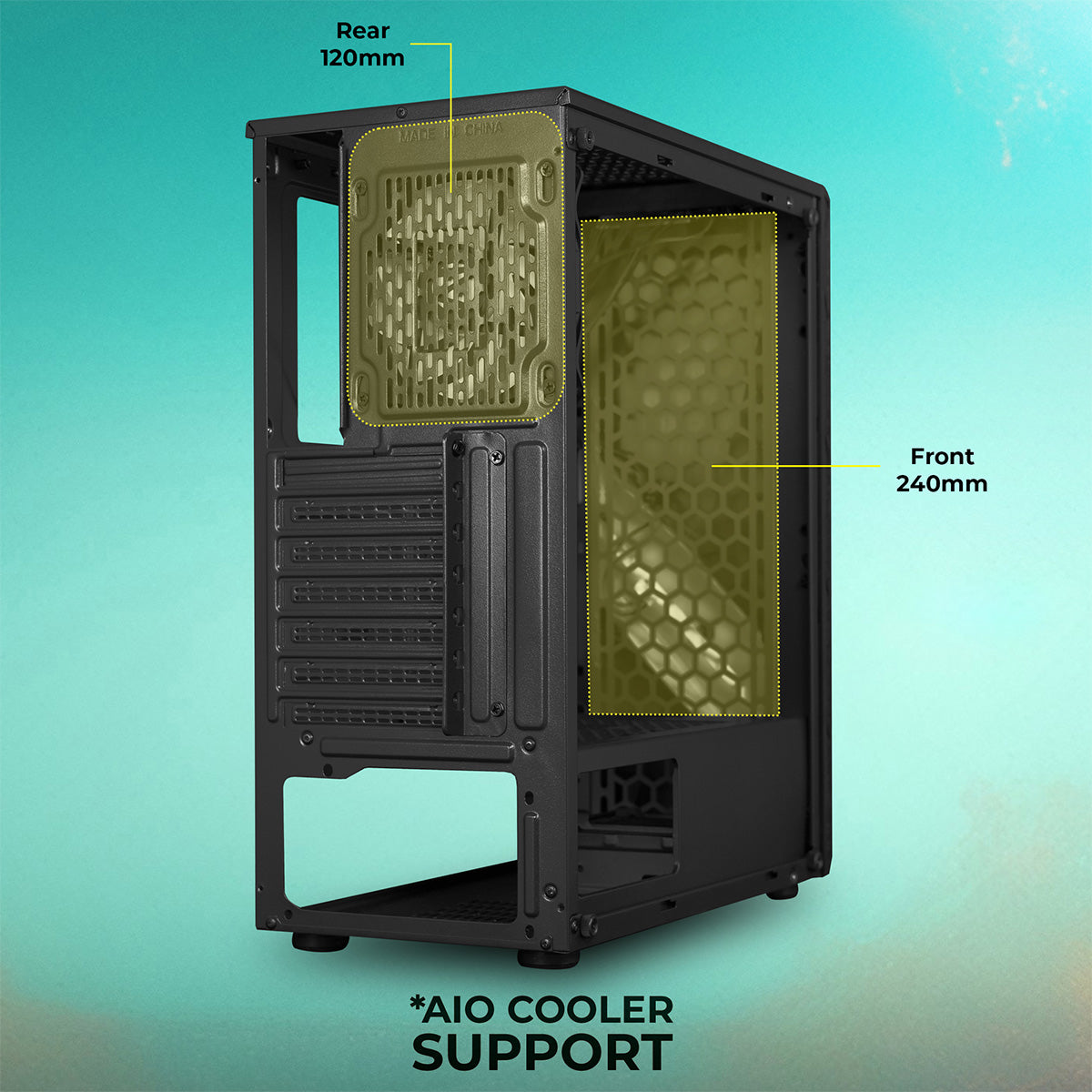 Zeb-Atomic - Gaming Cabinet - Zebronics