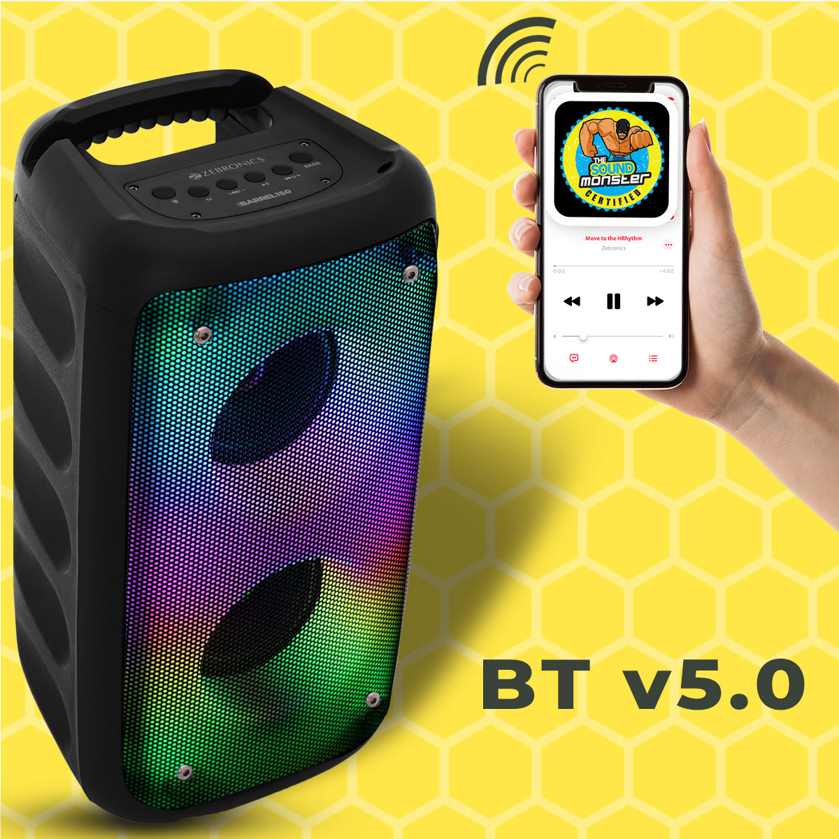 Zeb-Barrel 150 - Wireless Speaker - Zebronics