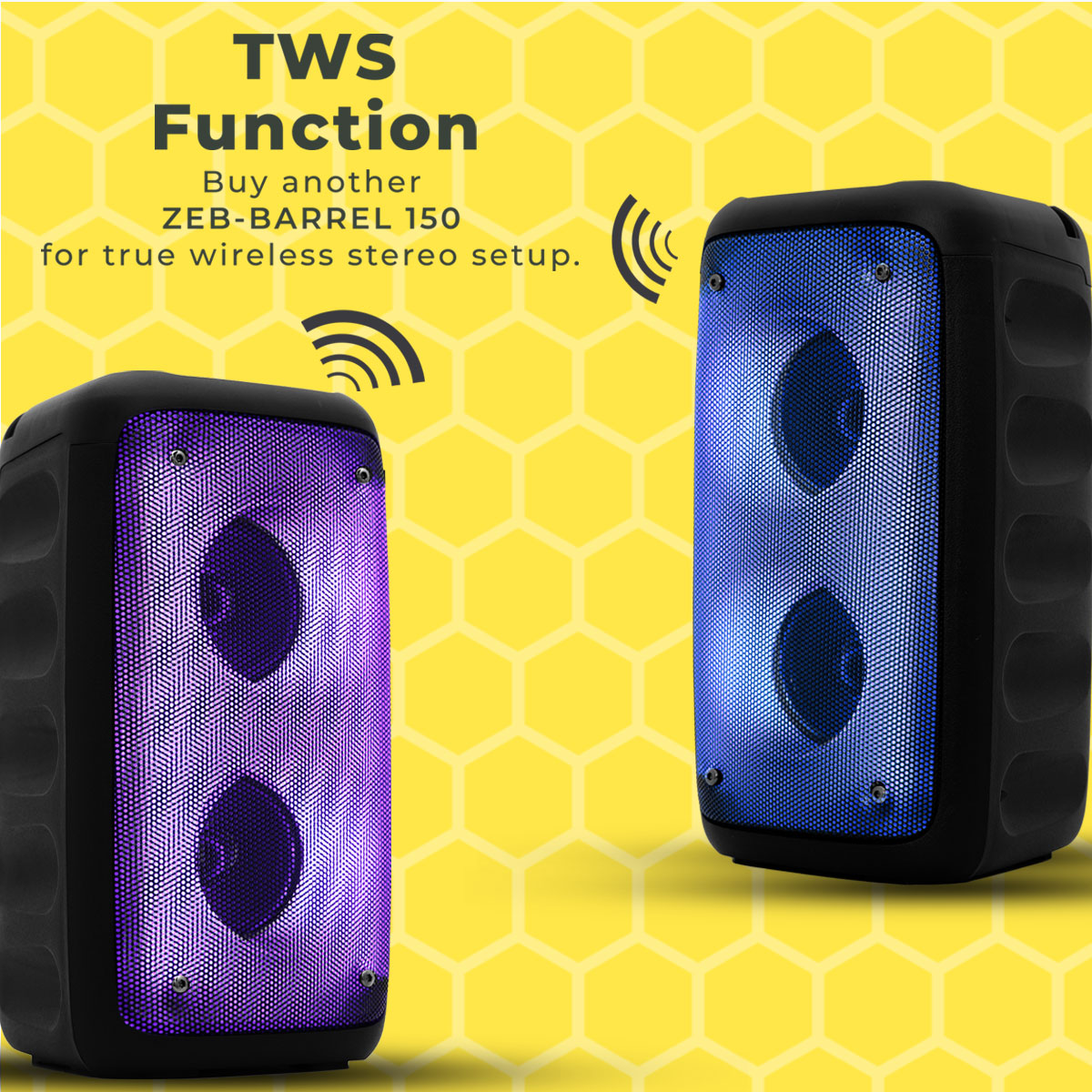 Zeb-Barrel 150 - Wireless Speaker - Zebronics