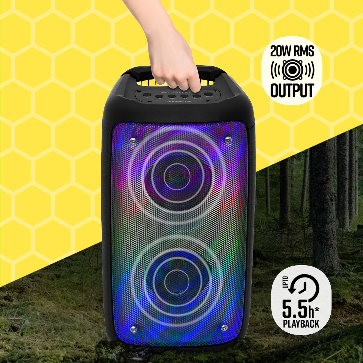 Zeb-Barrel 150 - Wireless Speaker - Zebronics