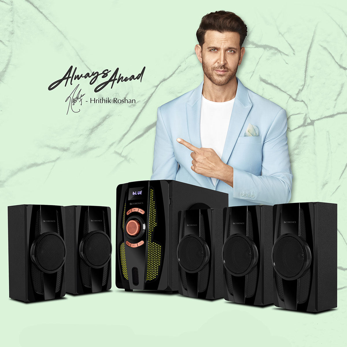 Zebronics - Zeb basso 200 - 5.1 channel speaker - brand