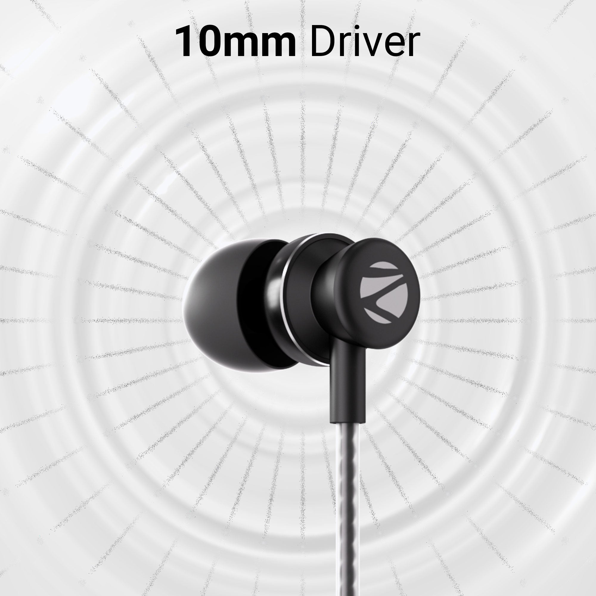Zebronics buds 11c wired earphones - 10mm Driver