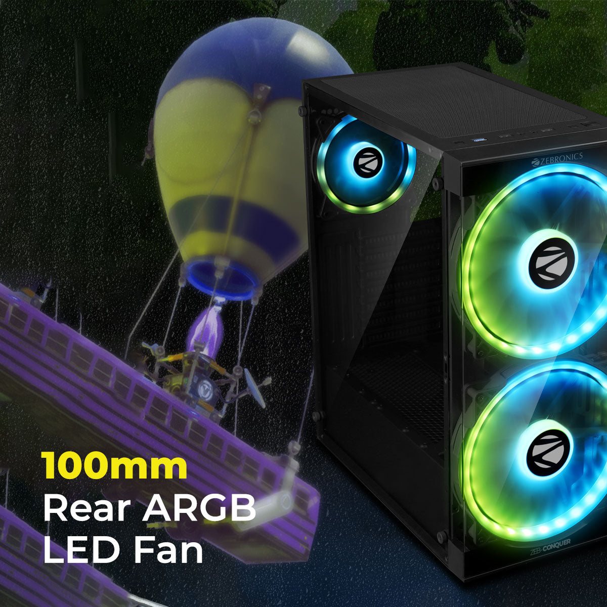 Zebronics Conquer Premium gaming chassis