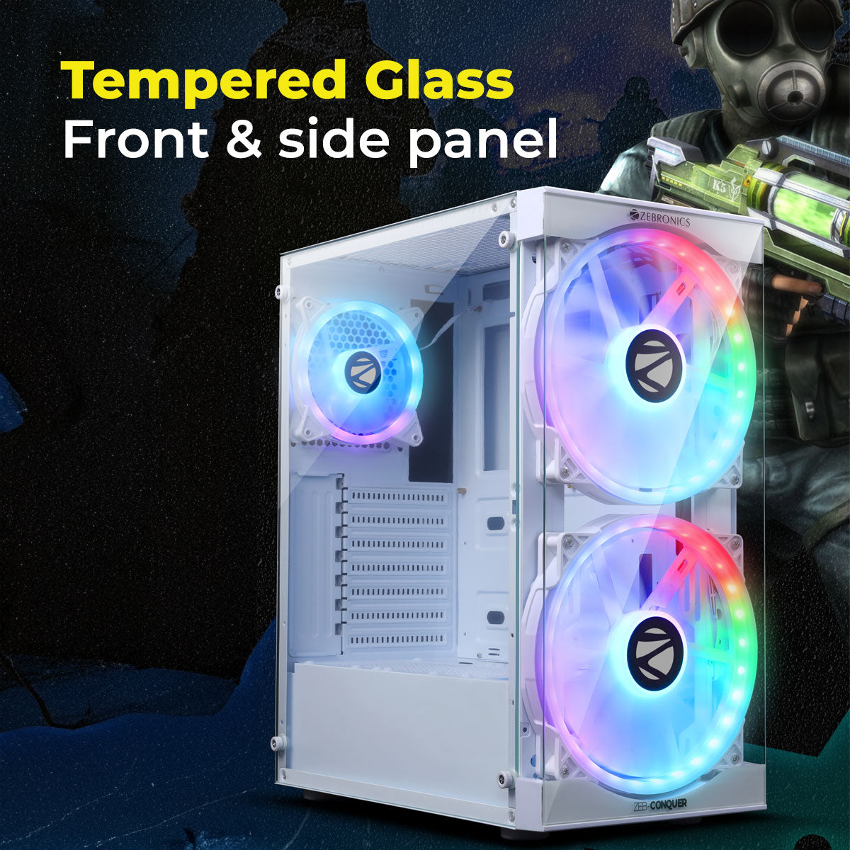 Zebronics Conquer Premium gaming chassis