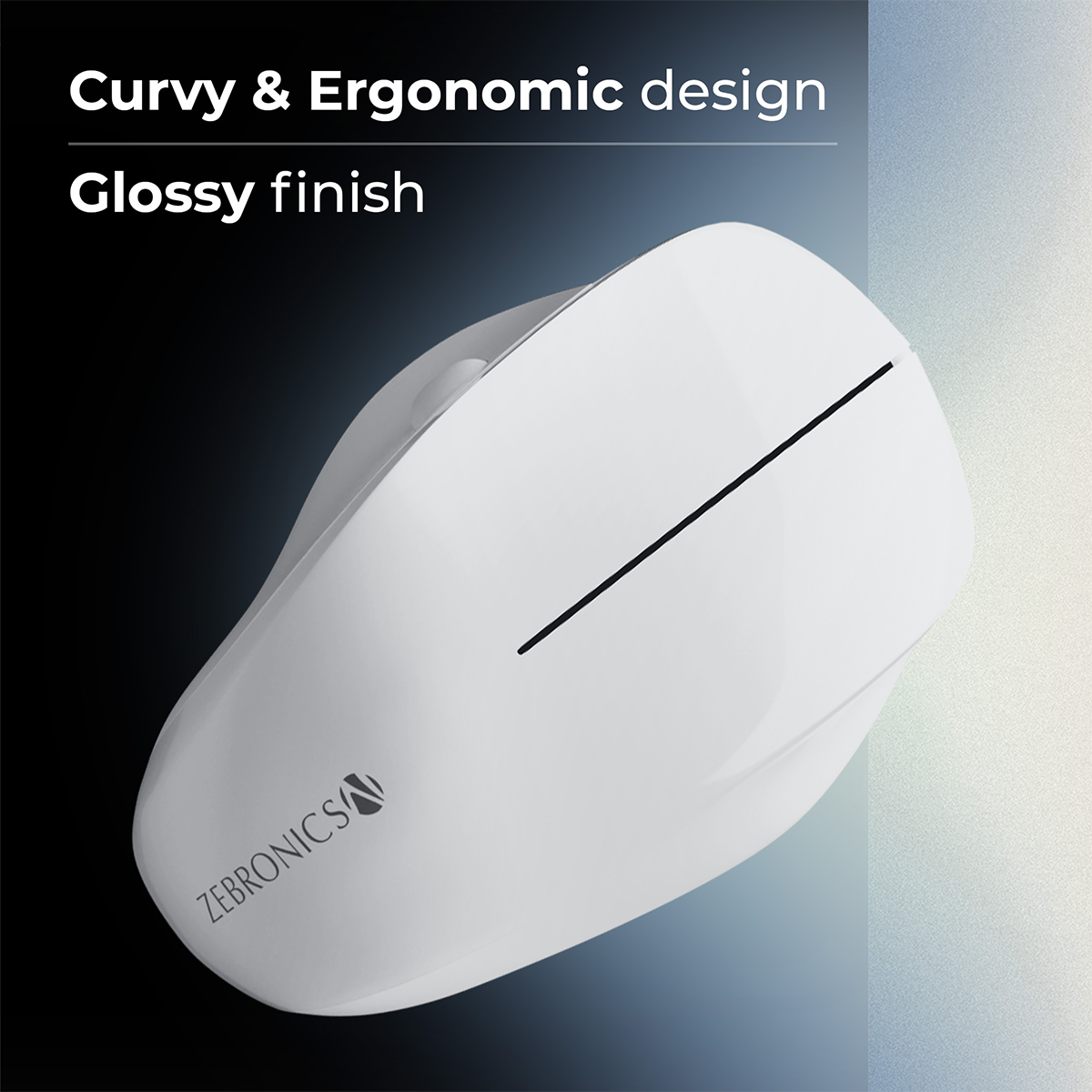 Zeb-Dolphin -  Wireless Mouse - Zebronics