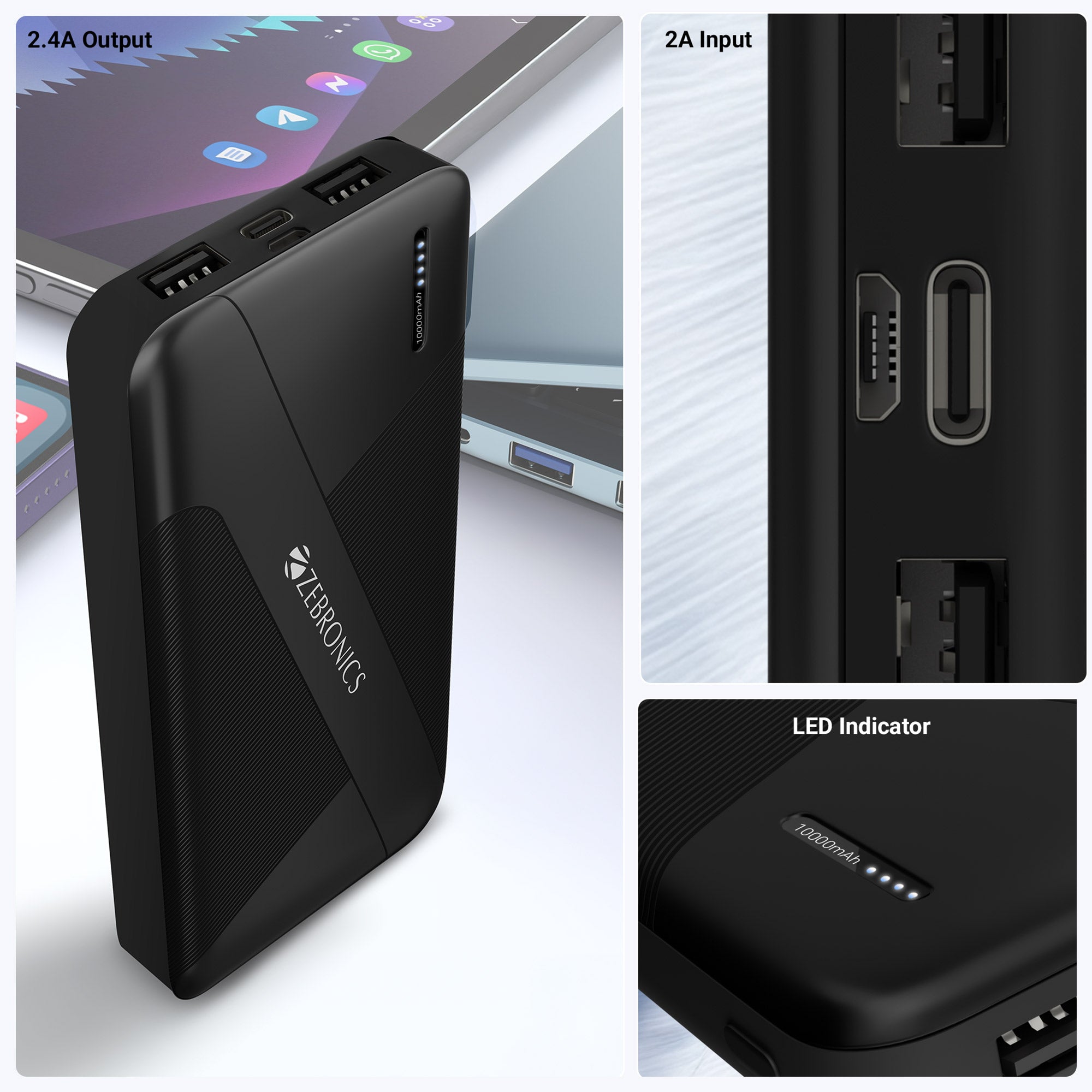 Zebronics - Zeb EnergiPod PB17 - Power Bank