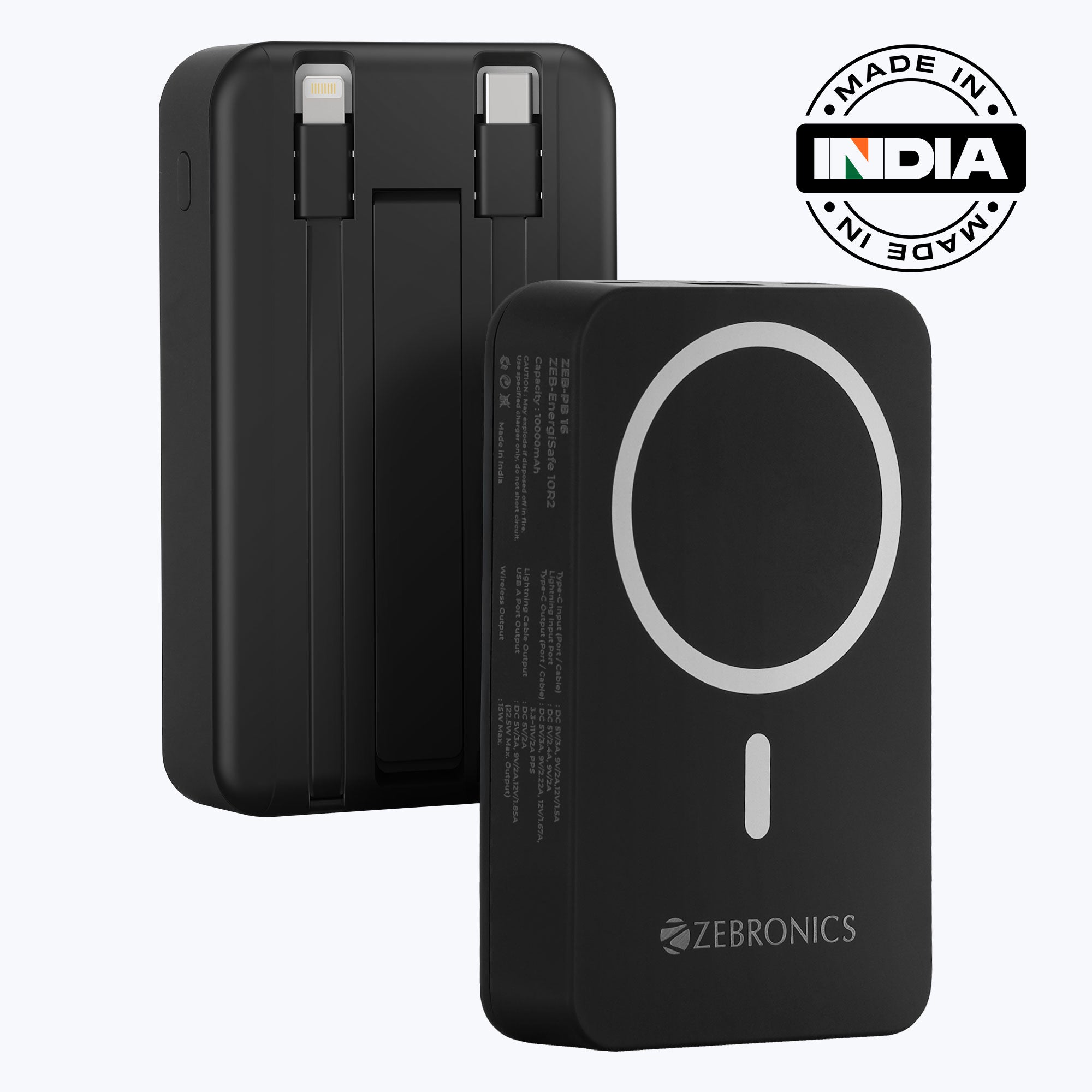 Zebronics - Zeb Energisafe 10R2 - Powerbank