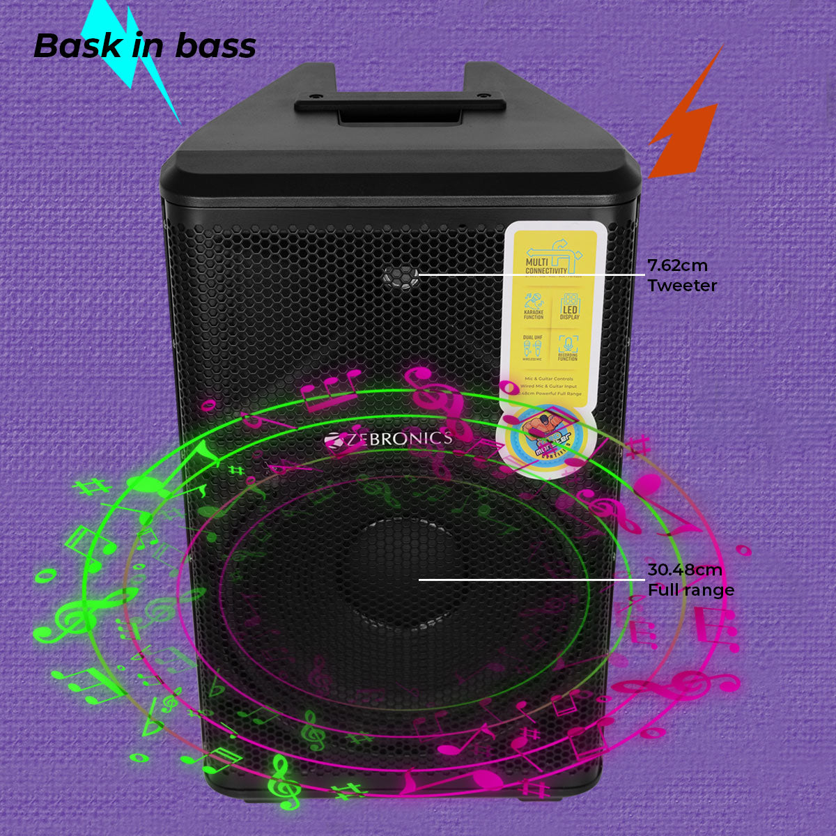 Zeb-Epic - DJ speaker - Zebronics