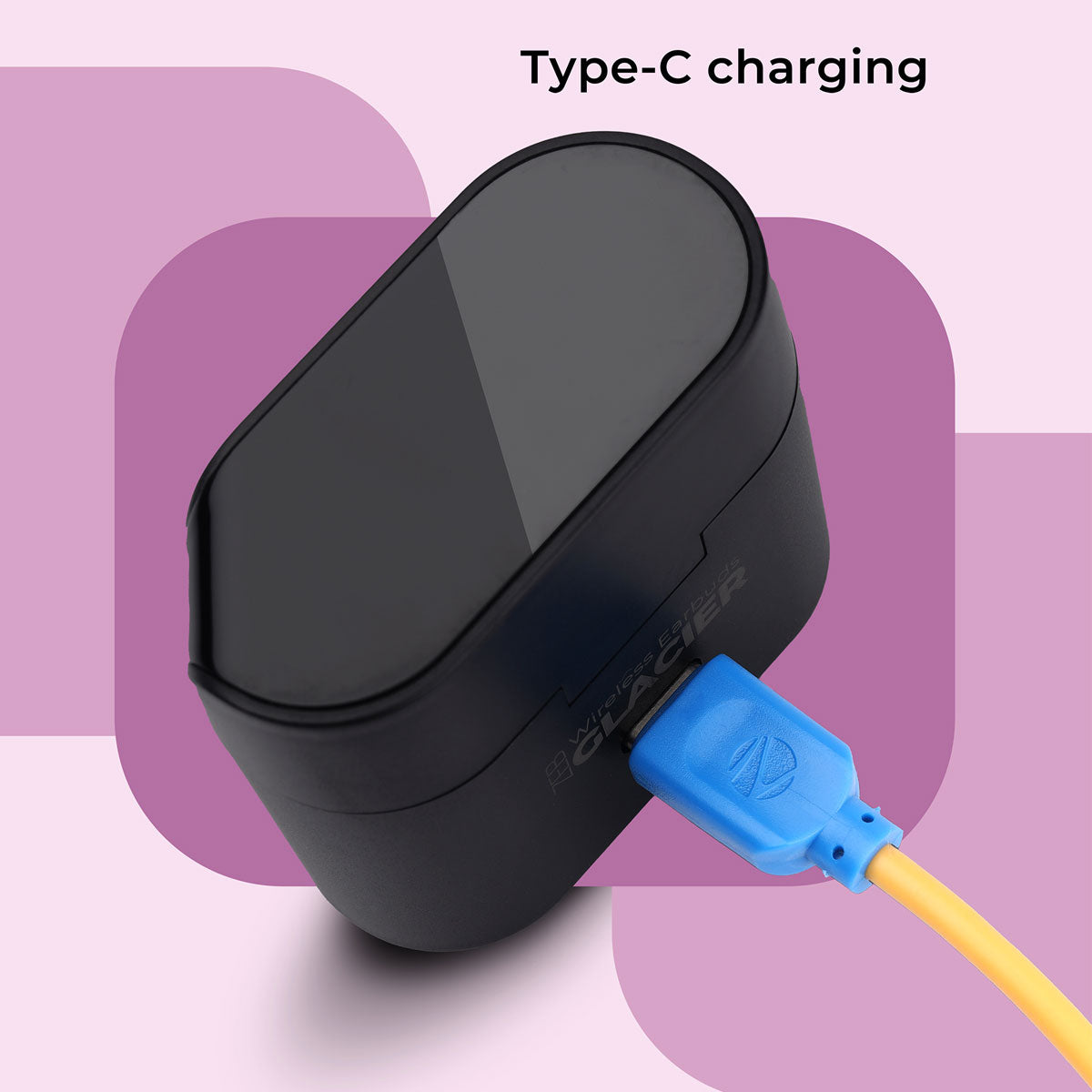 Zeb Glacier - ZeBronics - Wireless earbuds - type C charging