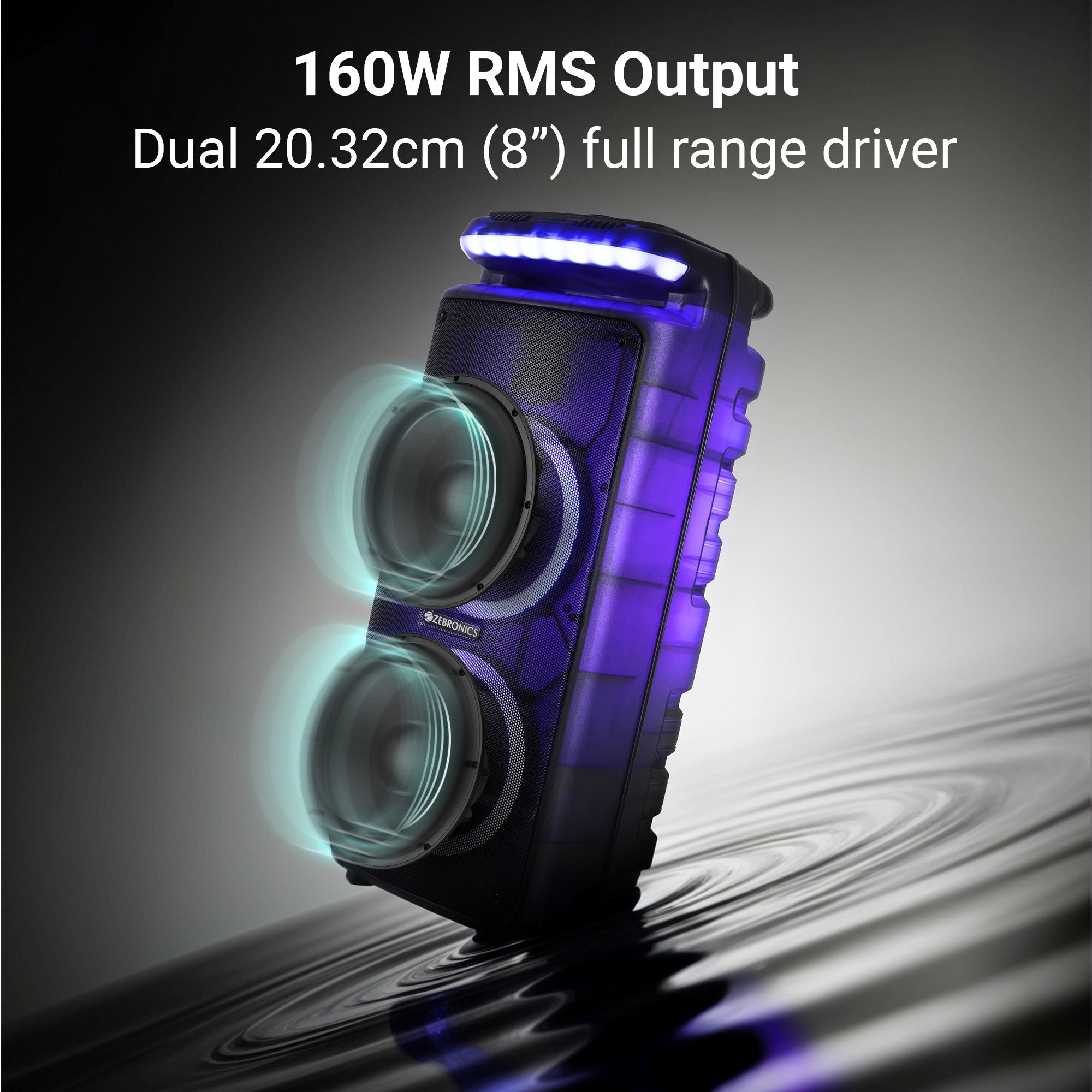 Zebronics glow box 8B - 160W output