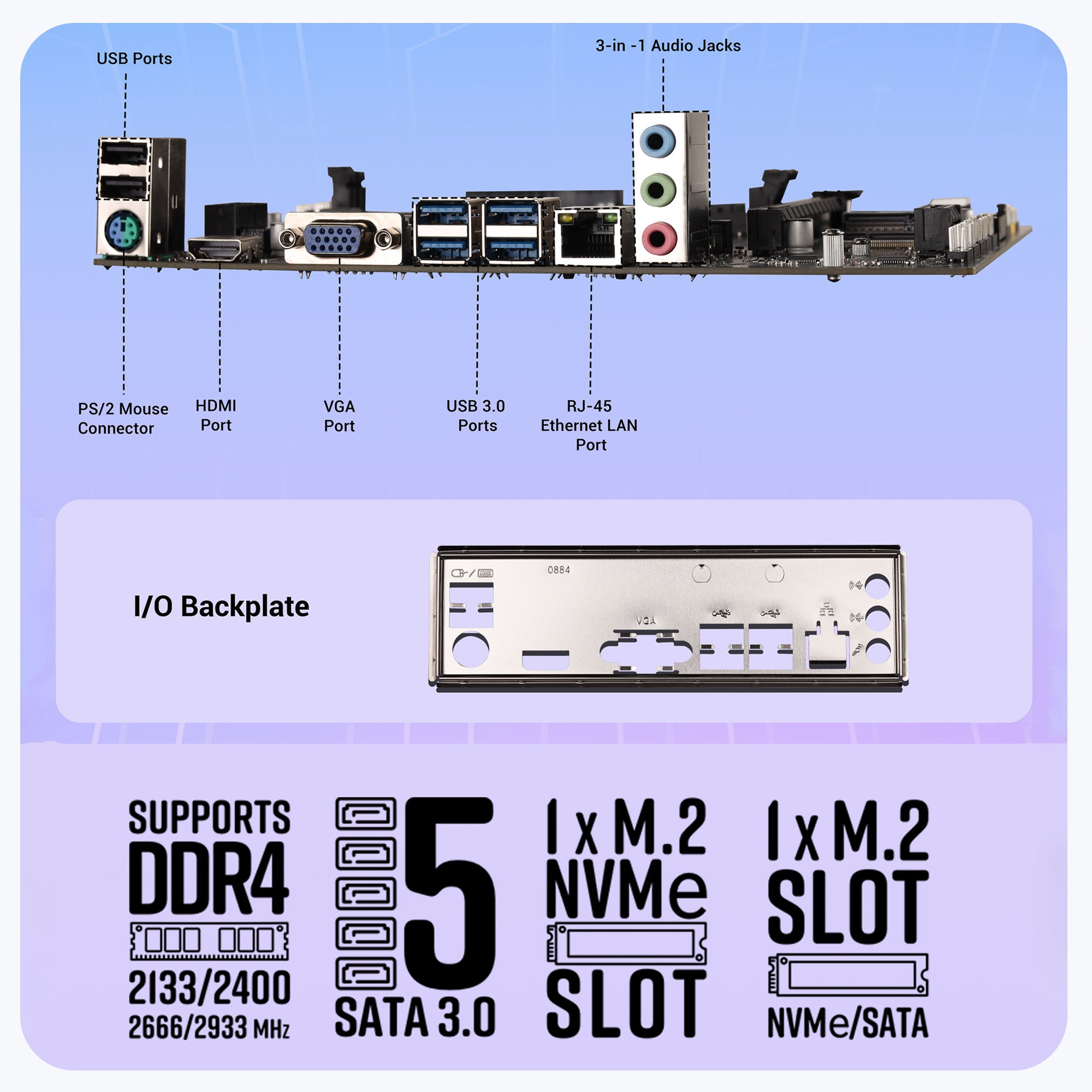 Zeb H510NVMe Plus - LGA1200 Socket