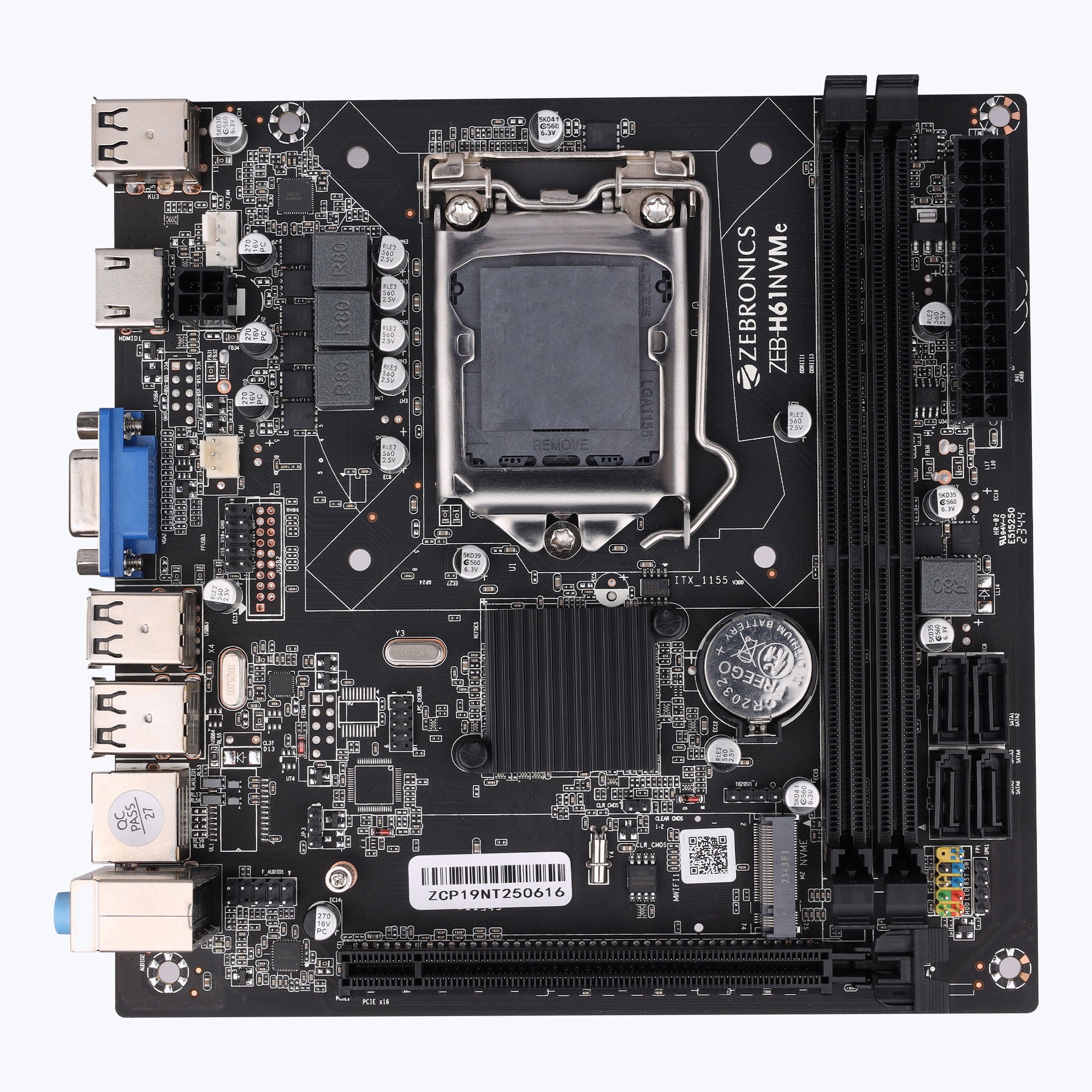 Zeb-H61-NVMe - LGA 1155 Socket - Zebronics
