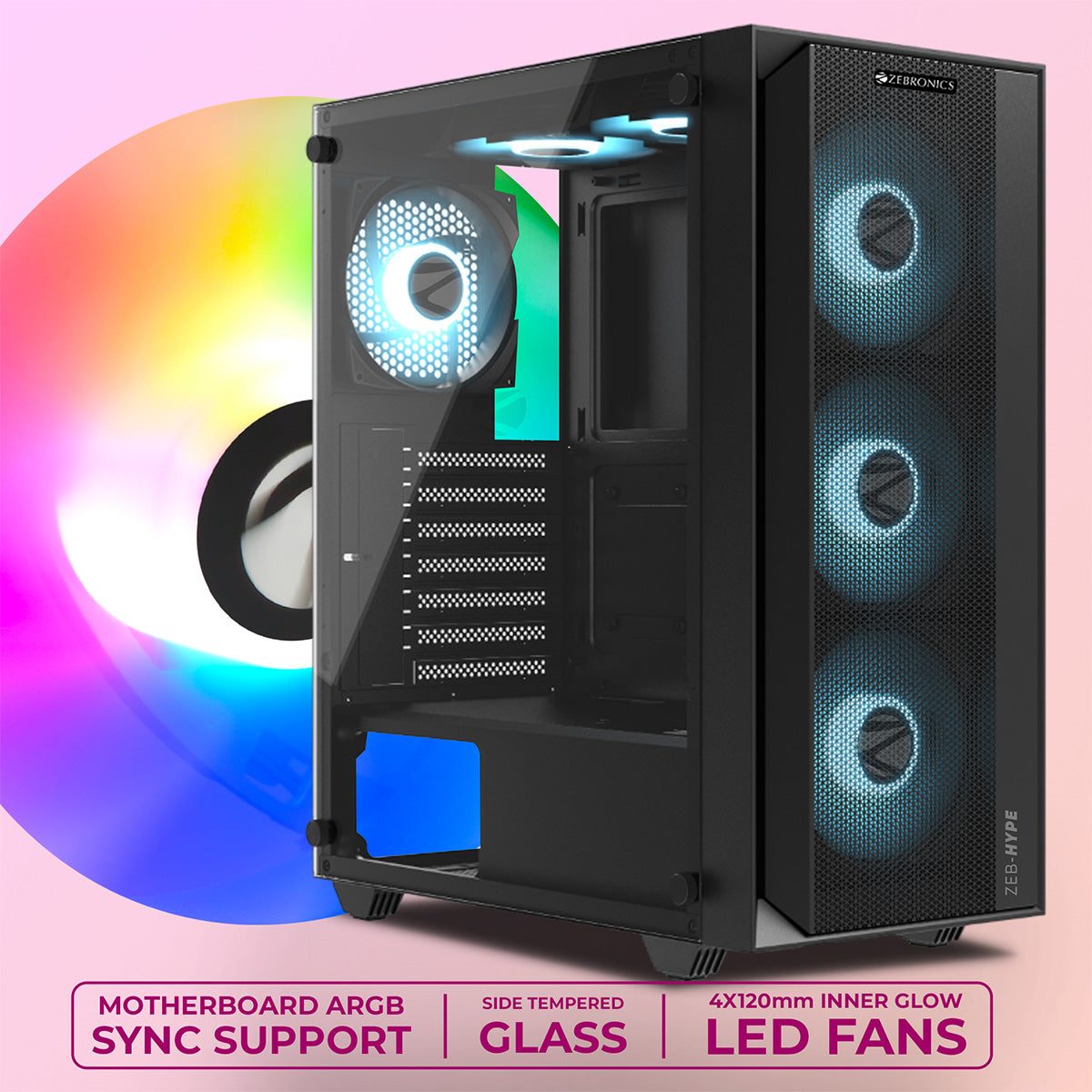 Zeb-Hype - Gaming Cabinet- Zebronics