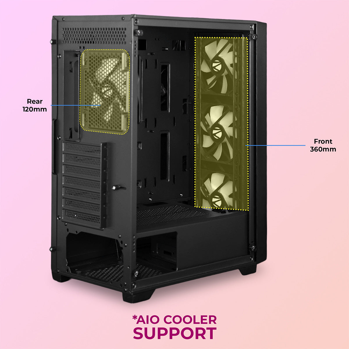 Zeb-Hype - Gaming Cabinet- Zebronics