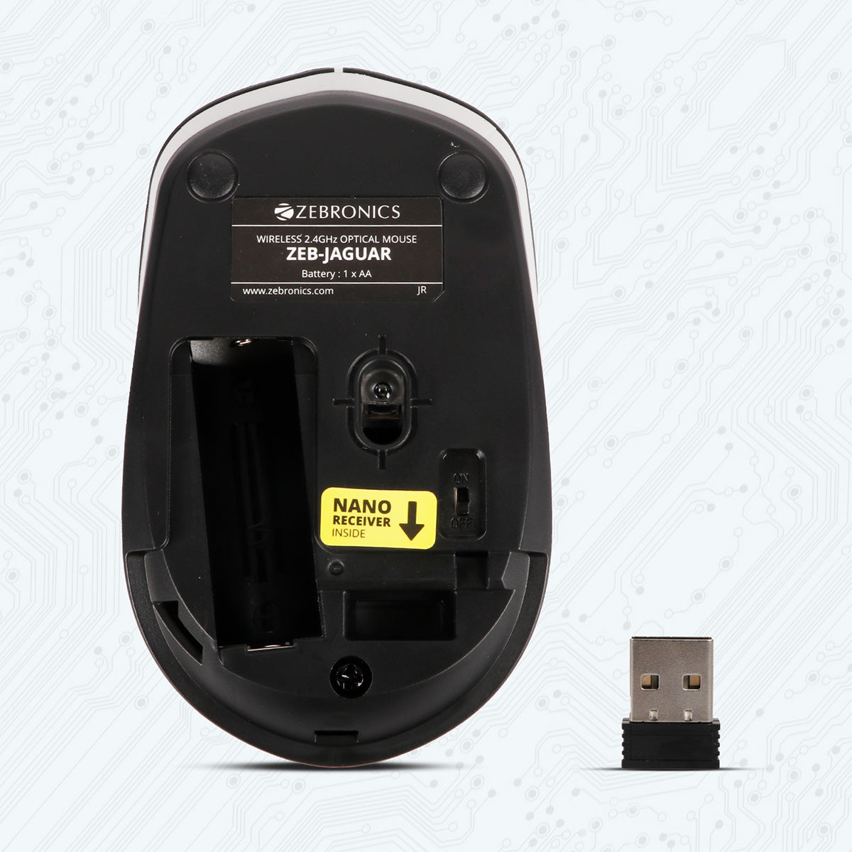 Zeb-Jaguar - Wireless mouse - Zebronics