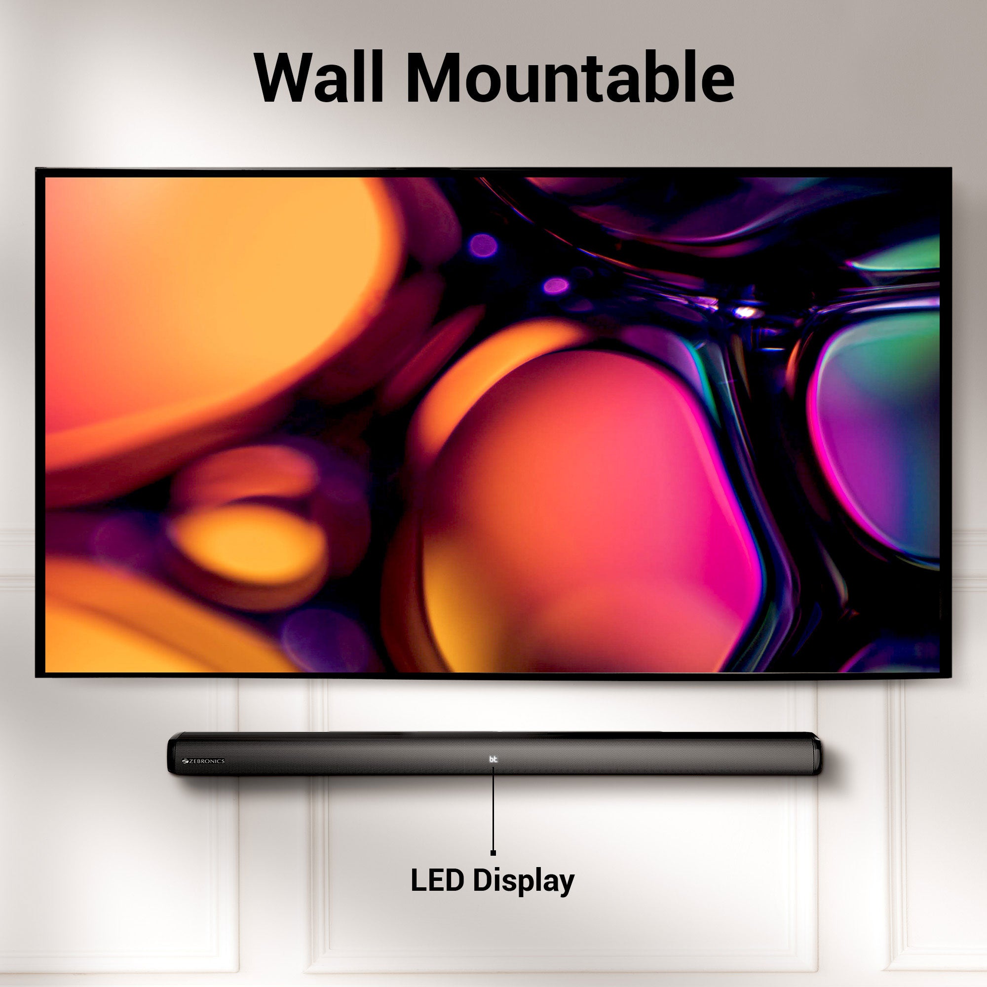 Zebronics Zeb Juke Sound Bar 4100 with Wall Mountable