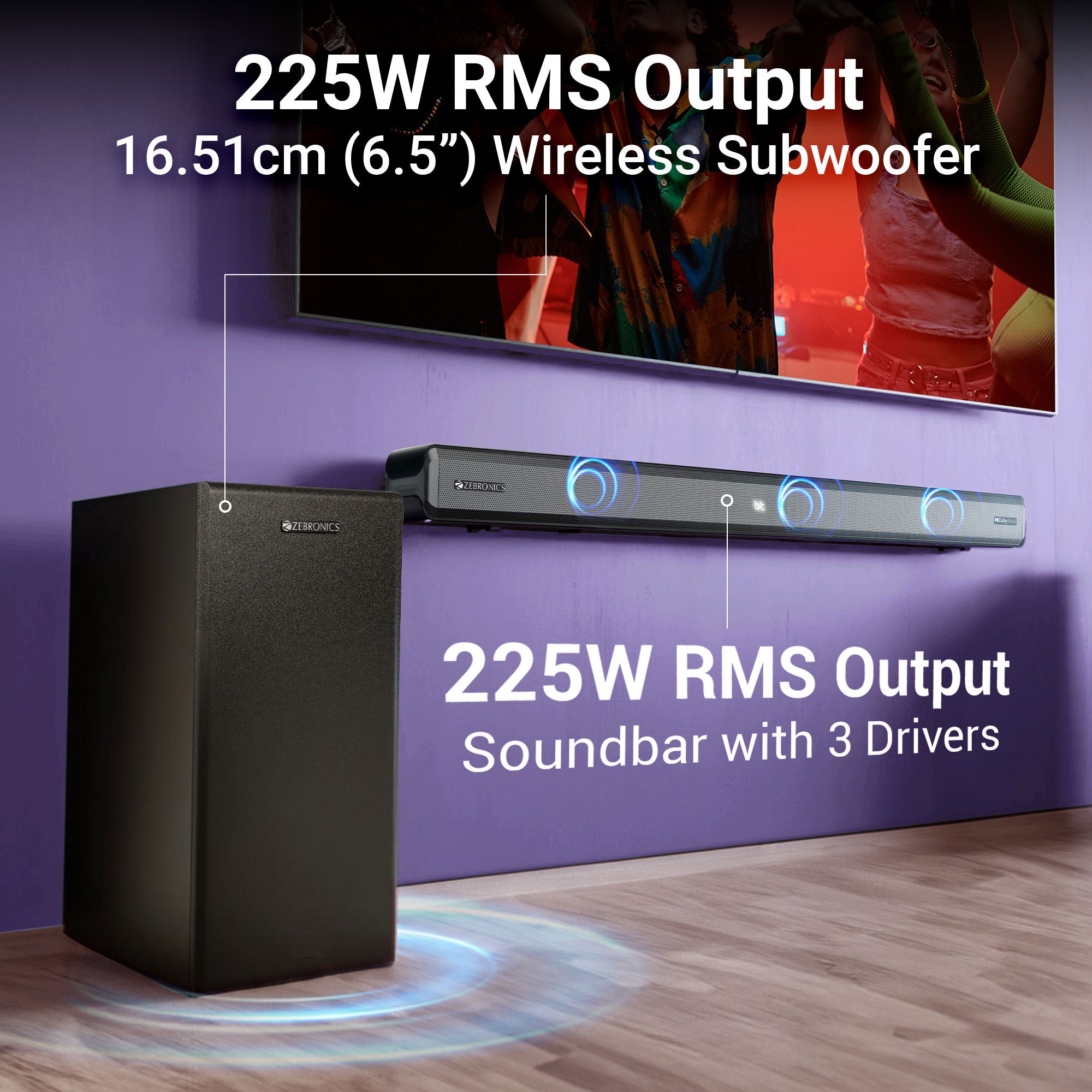 Zeb Juke bar 9510WS with Wireless Subwoofer