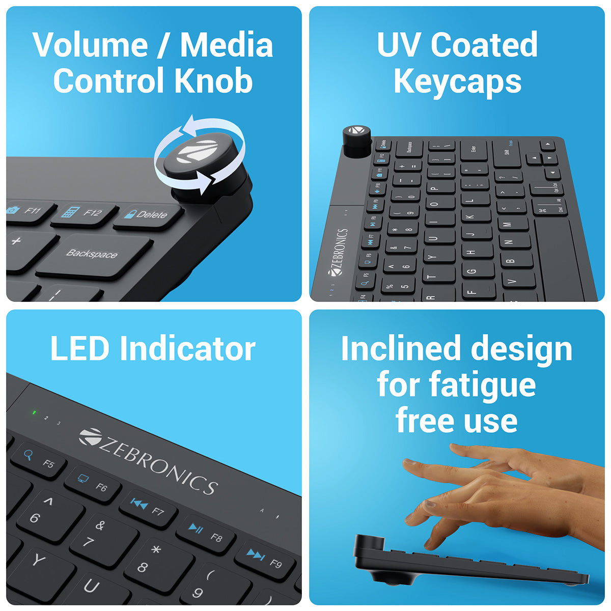 Zeb-Keypad X1 - Wireless Keyboard - Zebronics