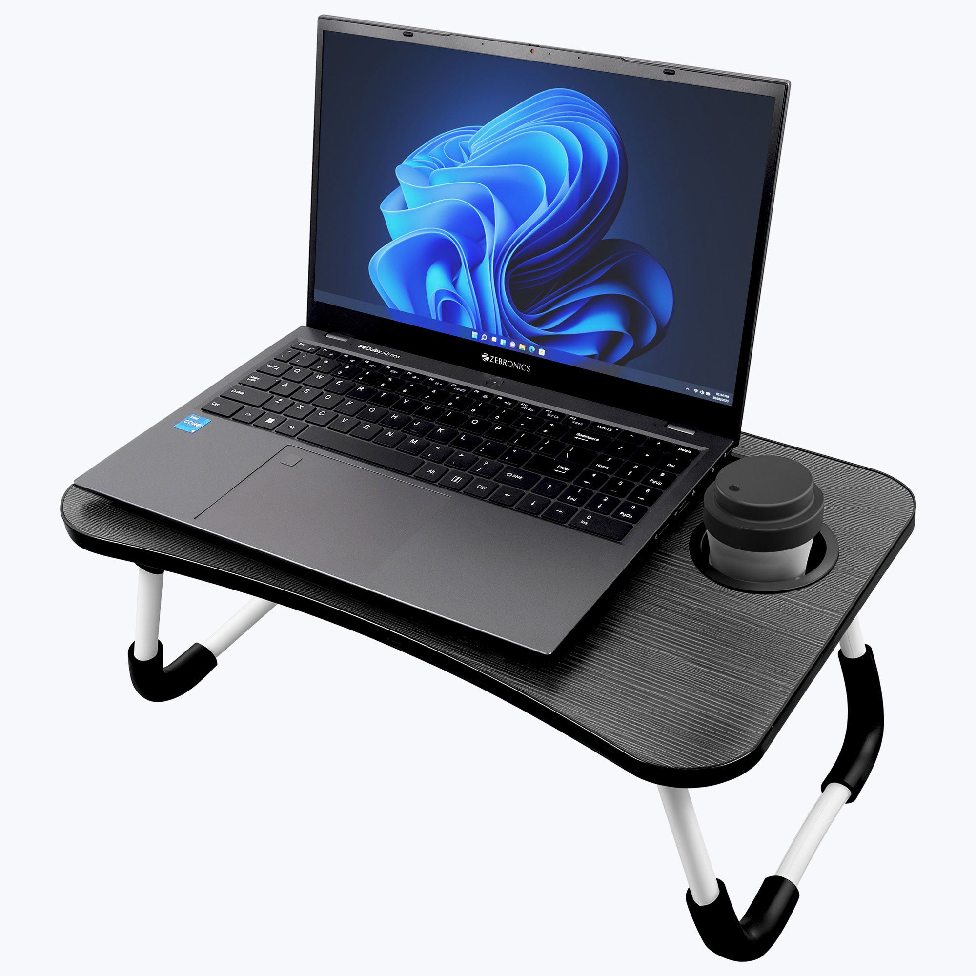 Zeb-Lapdesk X1 - Foldable Laptop Table - Zebronics
