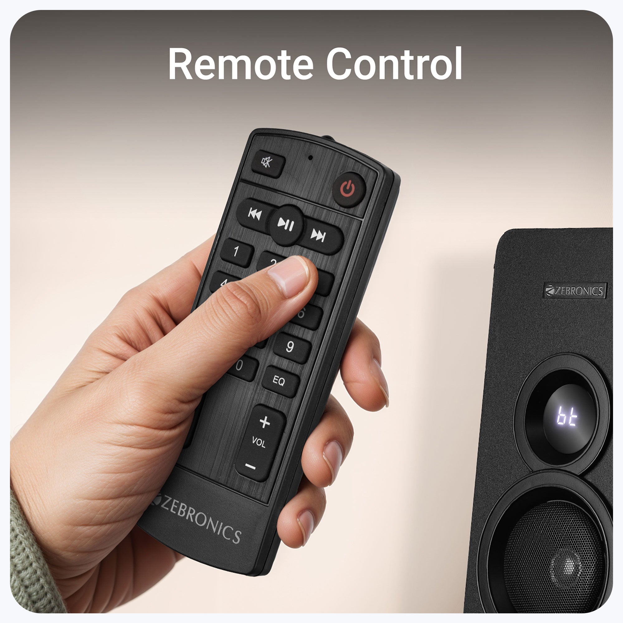 Zeb-Legend Max - Tower Speaker - Zebronics - Remote control