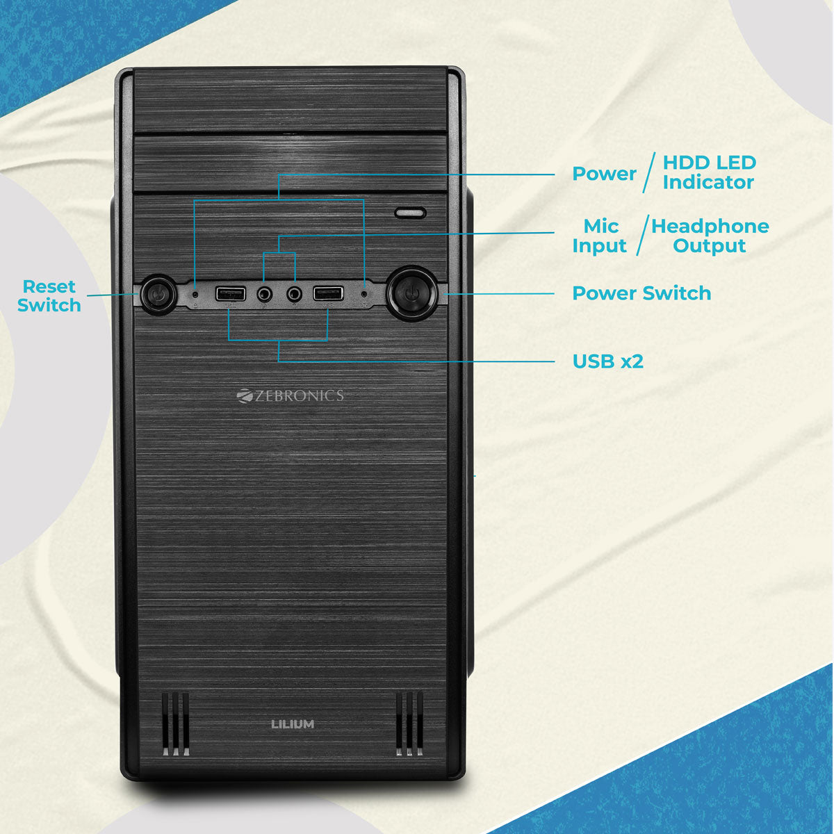 Zeb-Lilium - Cabinet - Zebronics