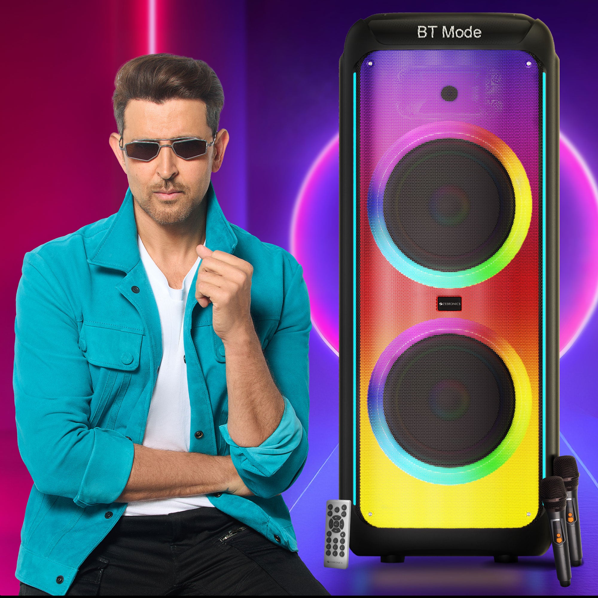 Zebronics lumos DJ speaker - brand