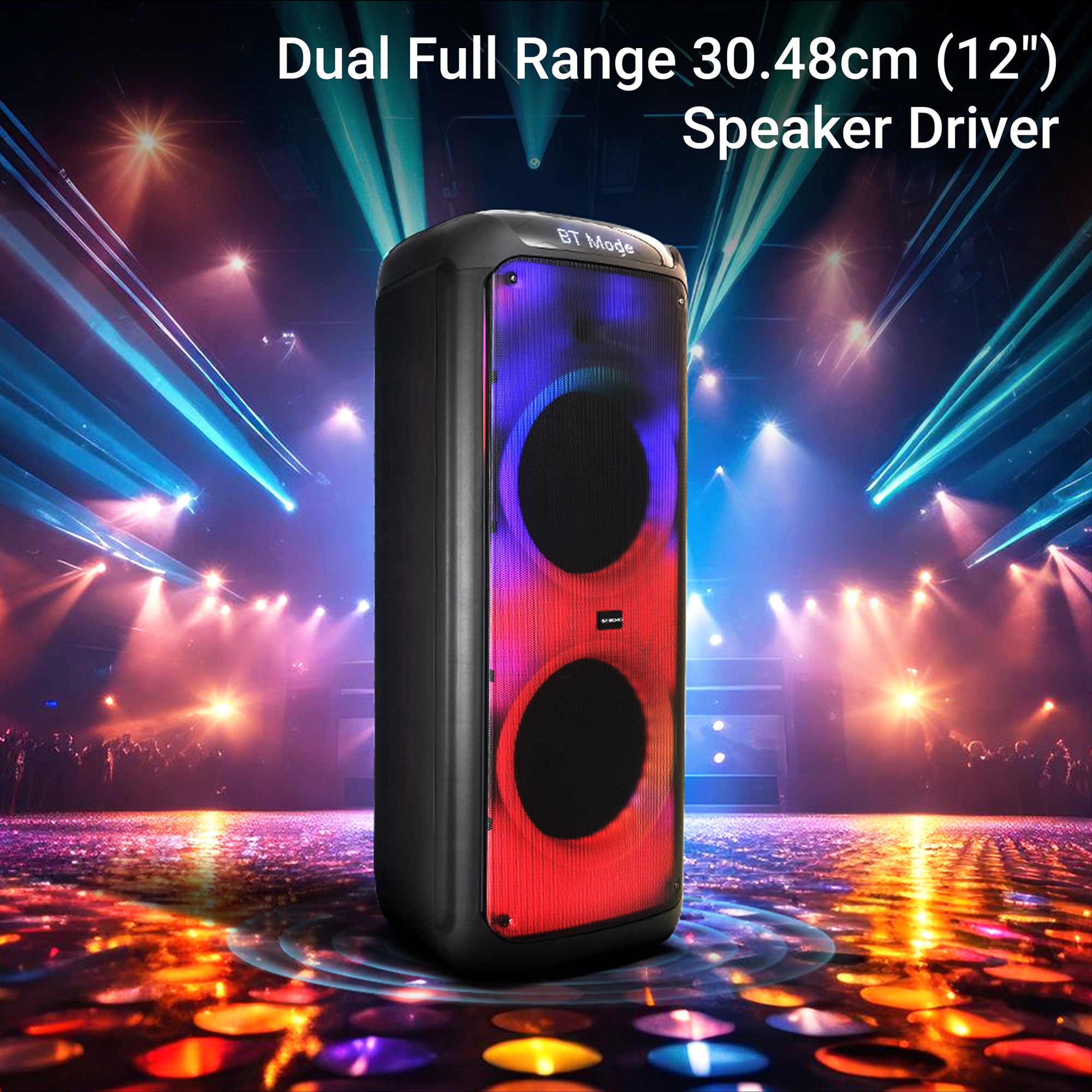 Zebronics lumos DJ speaker - Dual full range driver