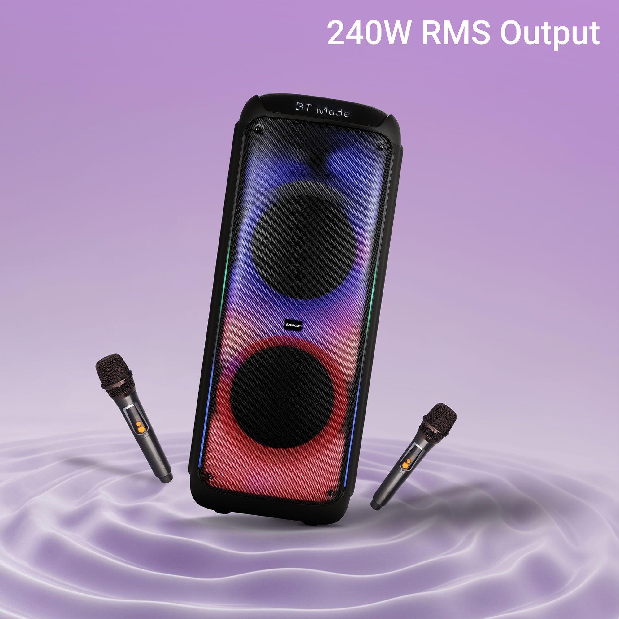 Zebronics lumos DJ speaker - 240W output