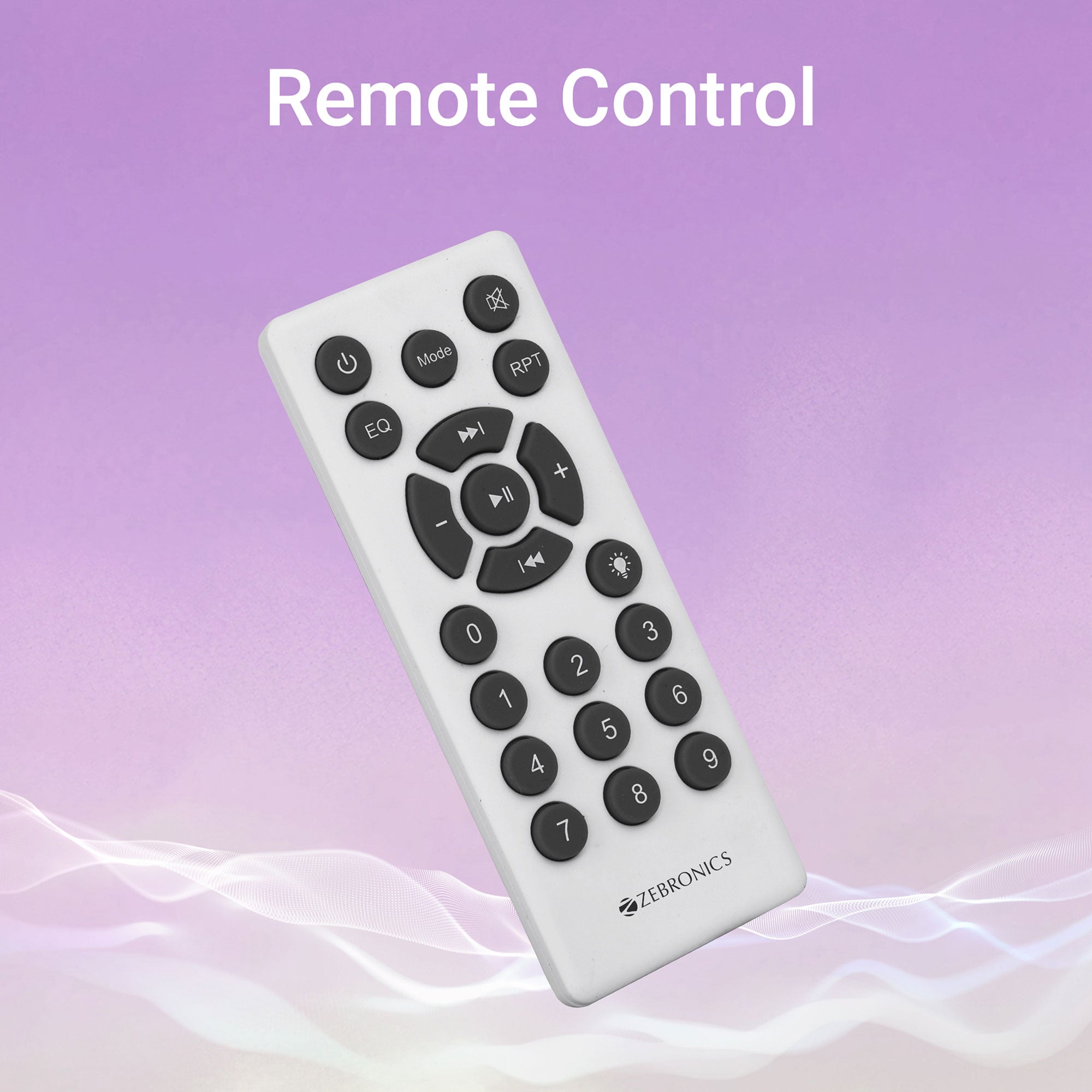 Zebronics lumos DJ speaker - remote control