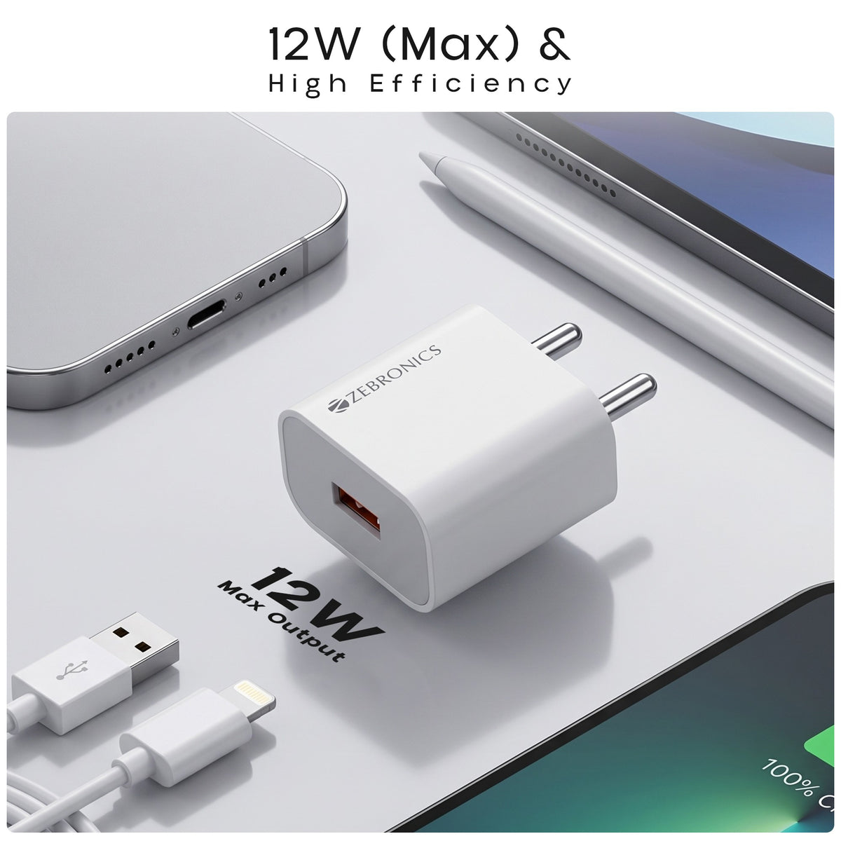 Zebronics- MA200 - Mobile USB Charger